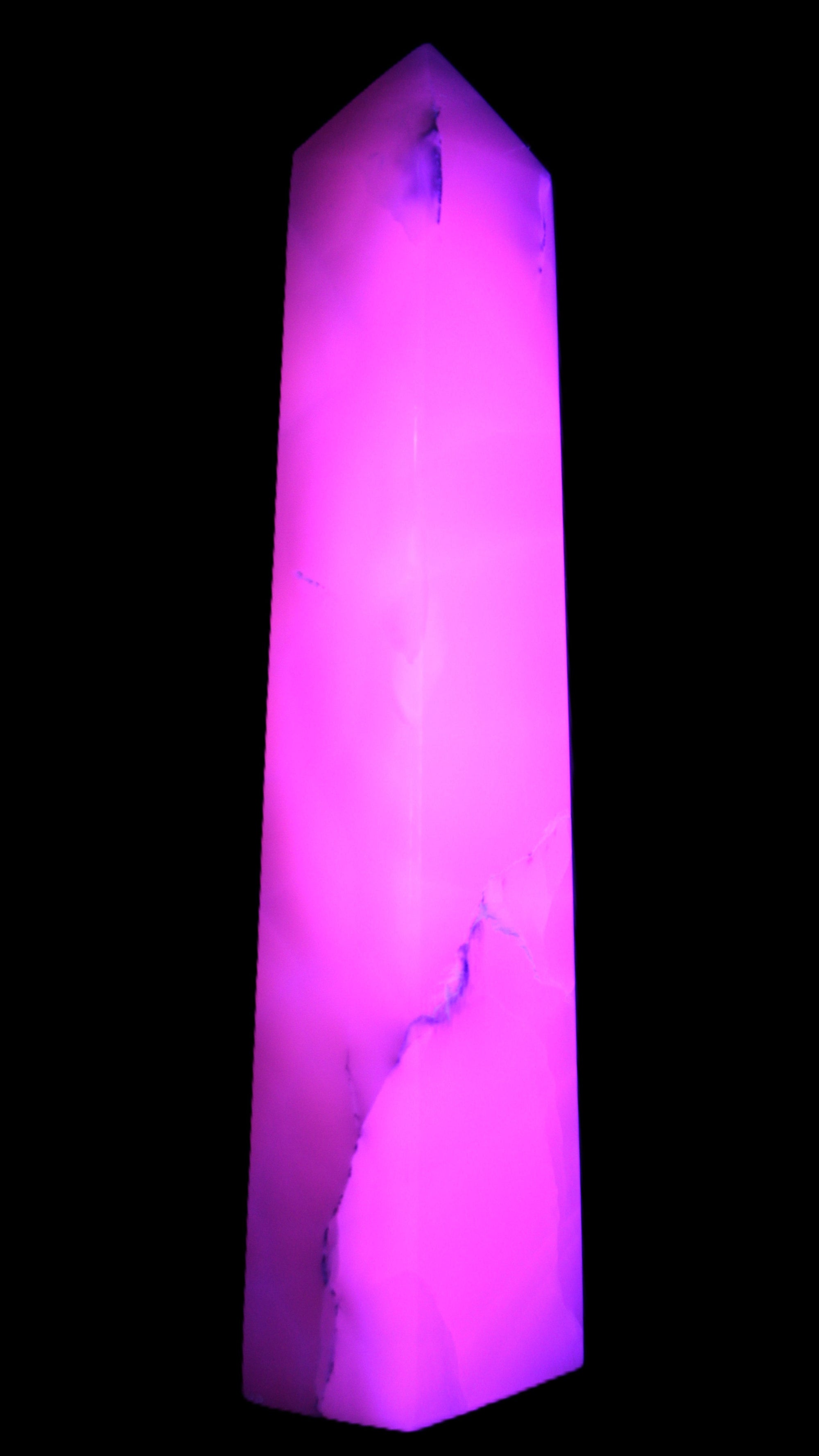 Mangano Calcite obelisk 257*88*64mm 1331g Rocks and Things