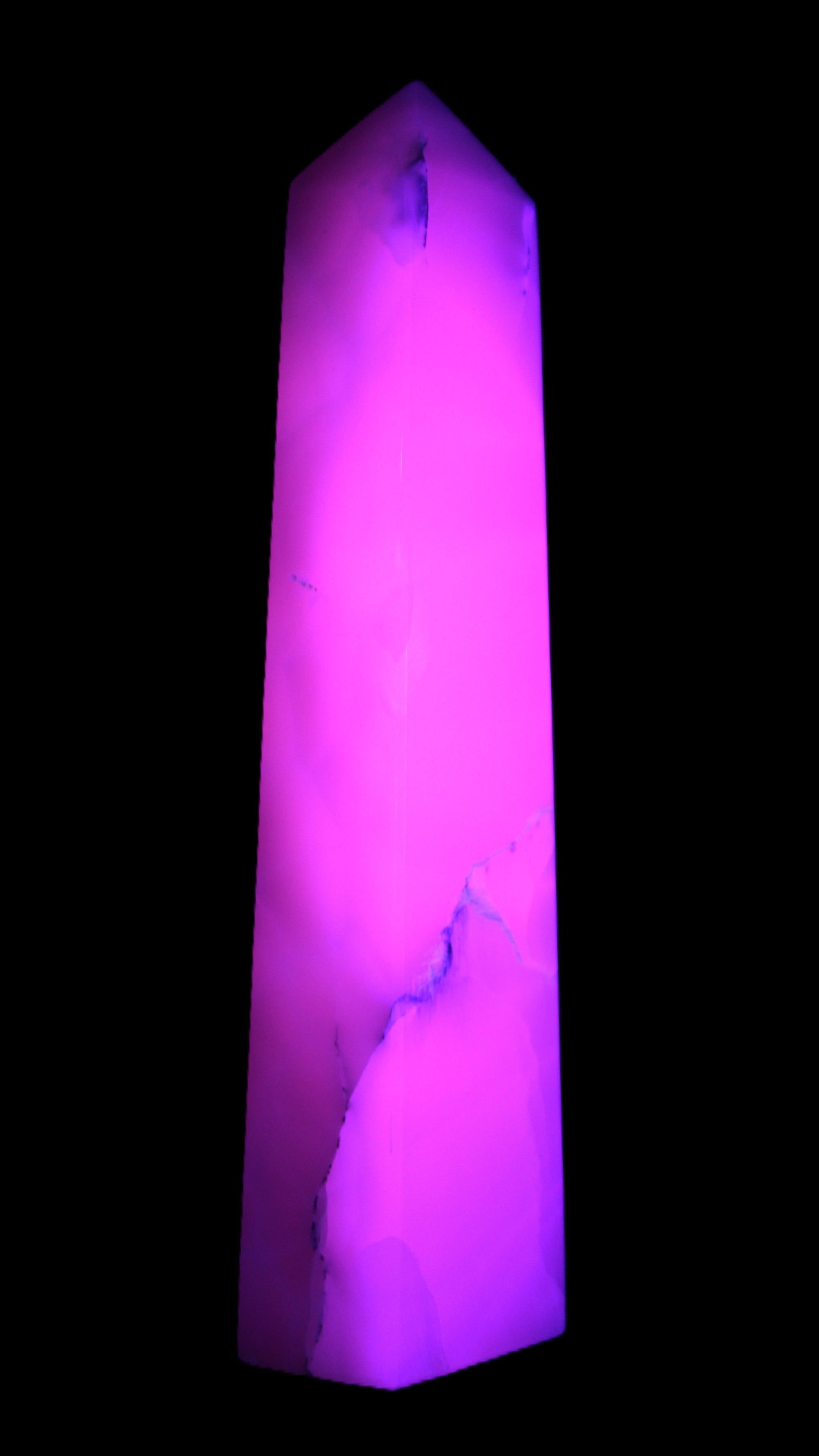 Mangano Calcite obelisk 257*88*64mm 1331g Rocks and Things
