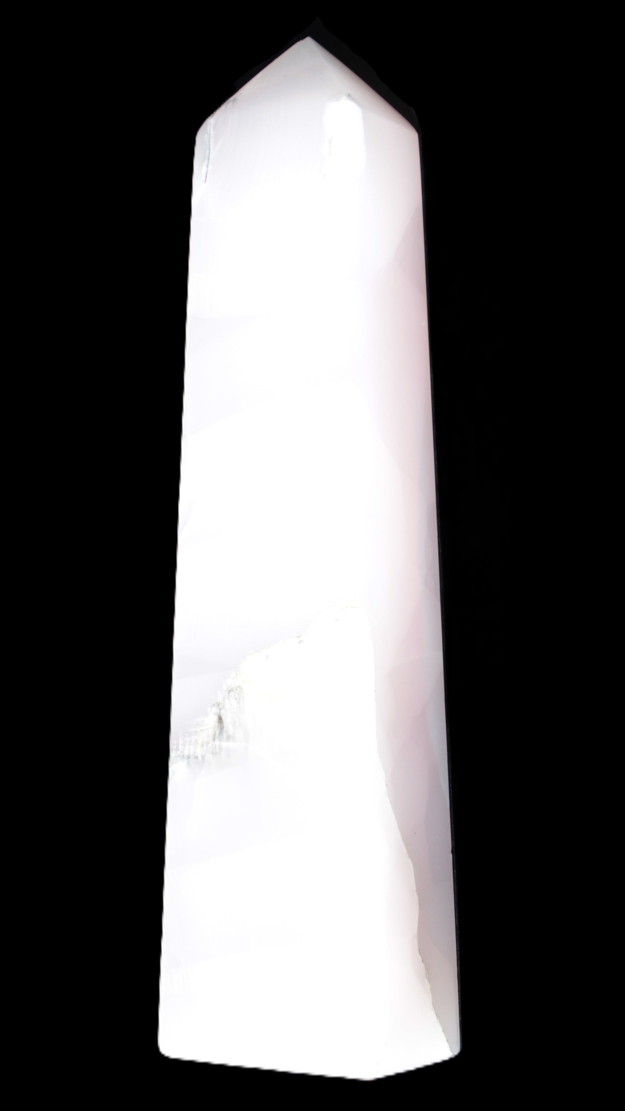 Mangano Calcite obelisk 257*88*64mm 1331g Rocks and Things