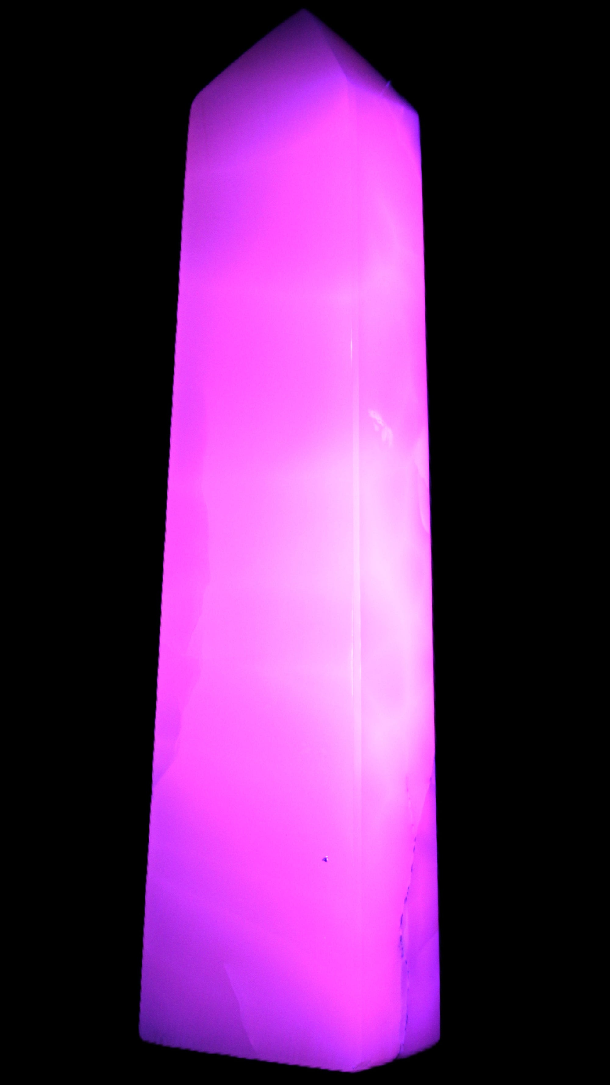 Mangano Calcite obelisk 257*88*64mm 1331g Rocks and Things