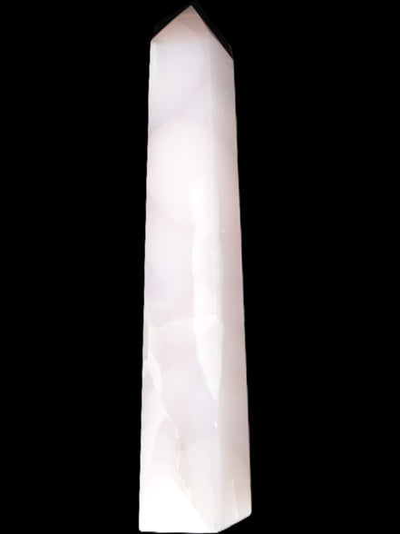 Mangano Calcite obelisk 257*88*64mm 1331g Rocks and Things