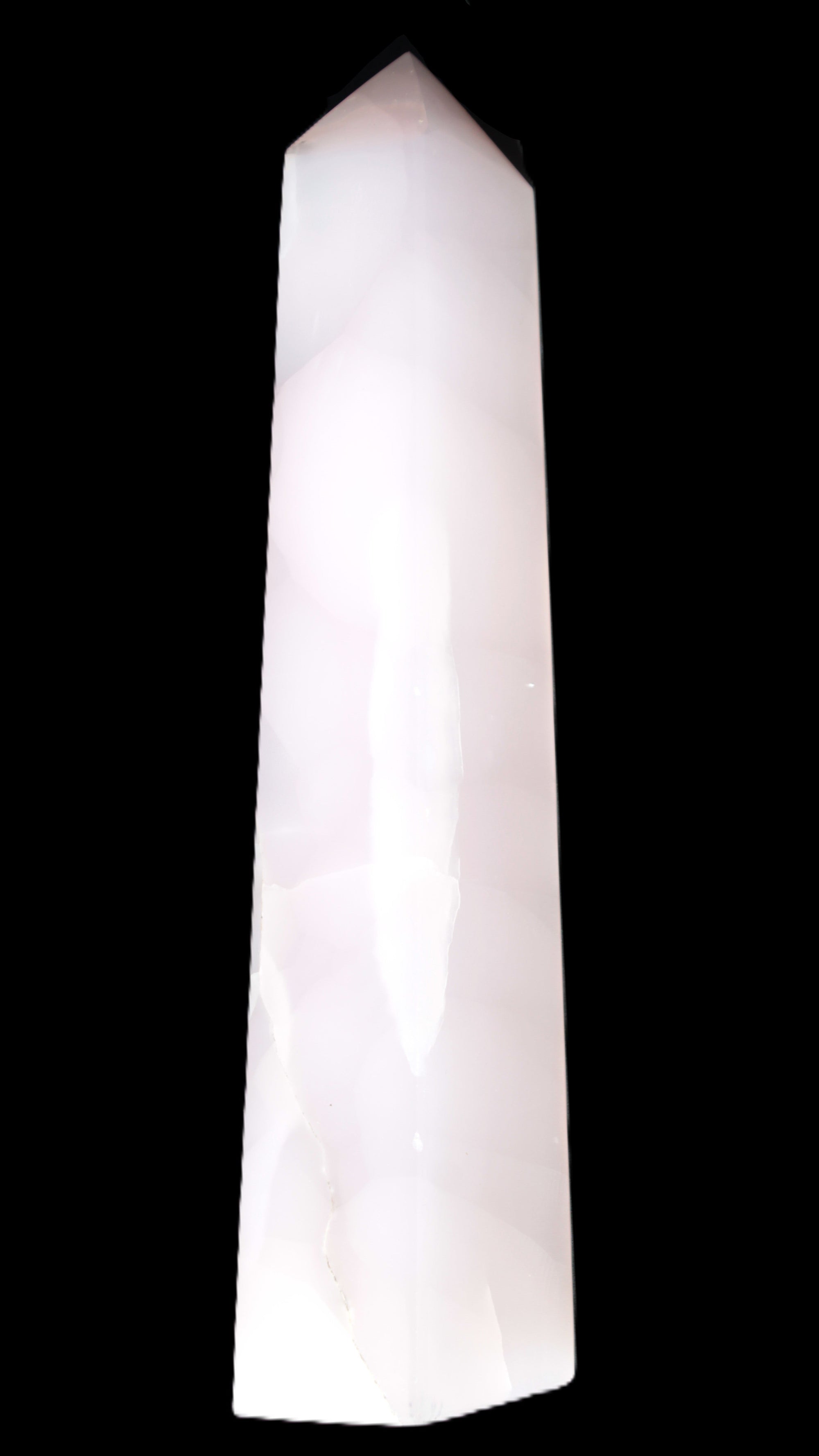 Mangano Calcite obelisk 257*88*64mm 1331g Rocks and Things