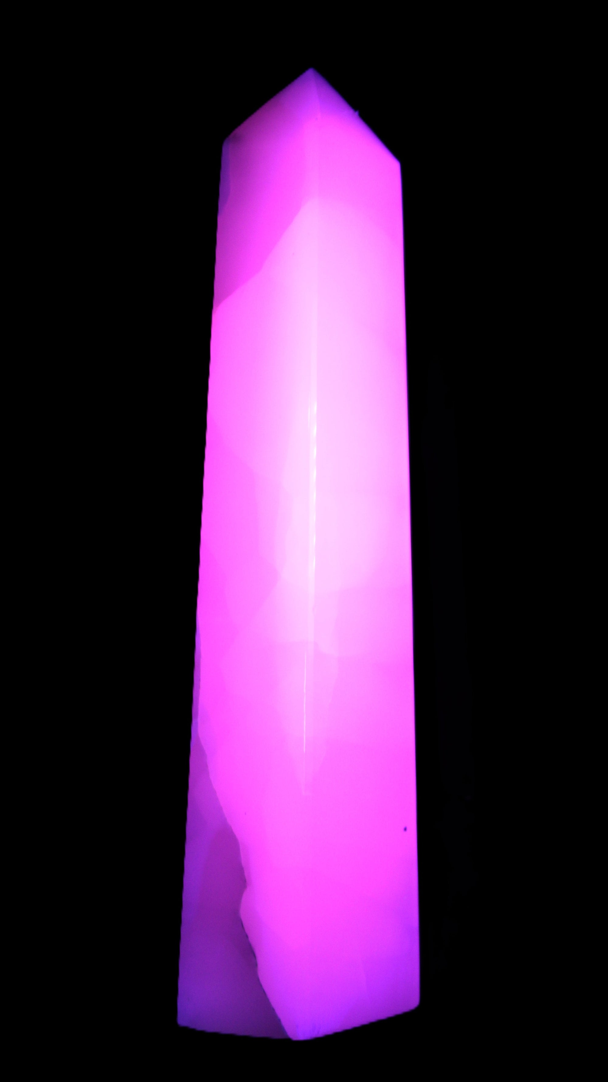 Mangano Calcite obelisk 257*88*64mm 1331g Rocks and Things