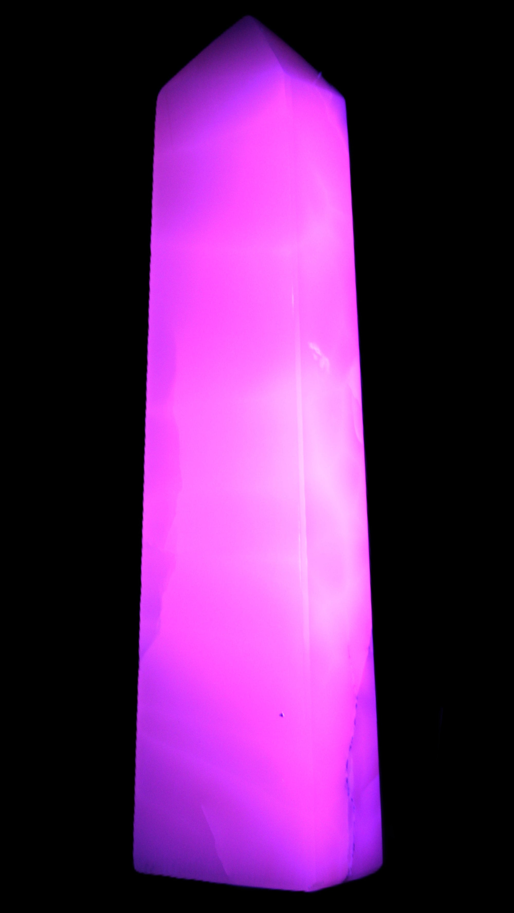 Mangano Calcite obelisk 257*88*64mm 1331g Rocks and Things