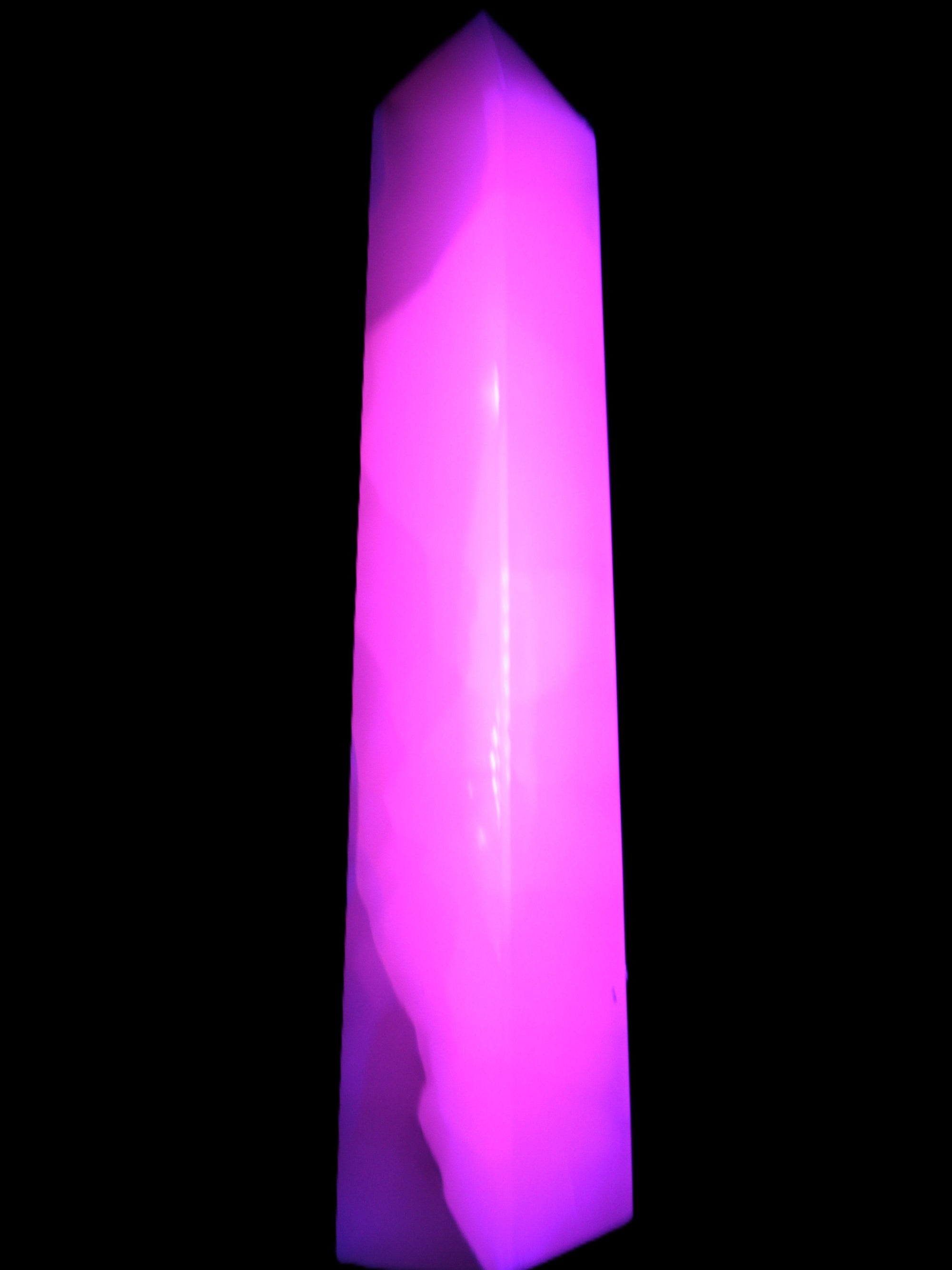 Mangano Calcite obelisk 257*88*64mm 1331g Rocks and Things