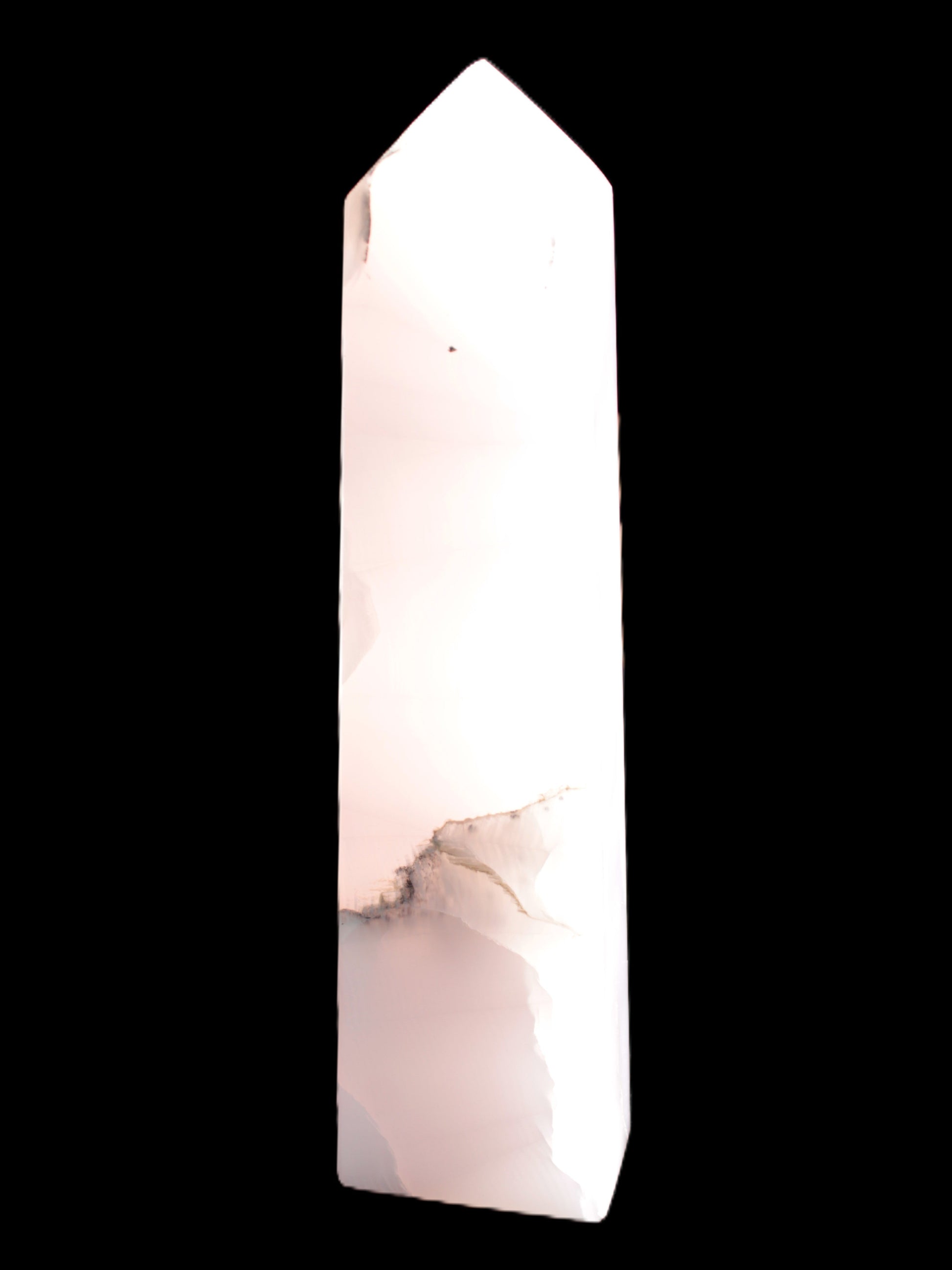 Mangano Calcite obelisk 257*88*64mm 1331g Rocks and Things Store
