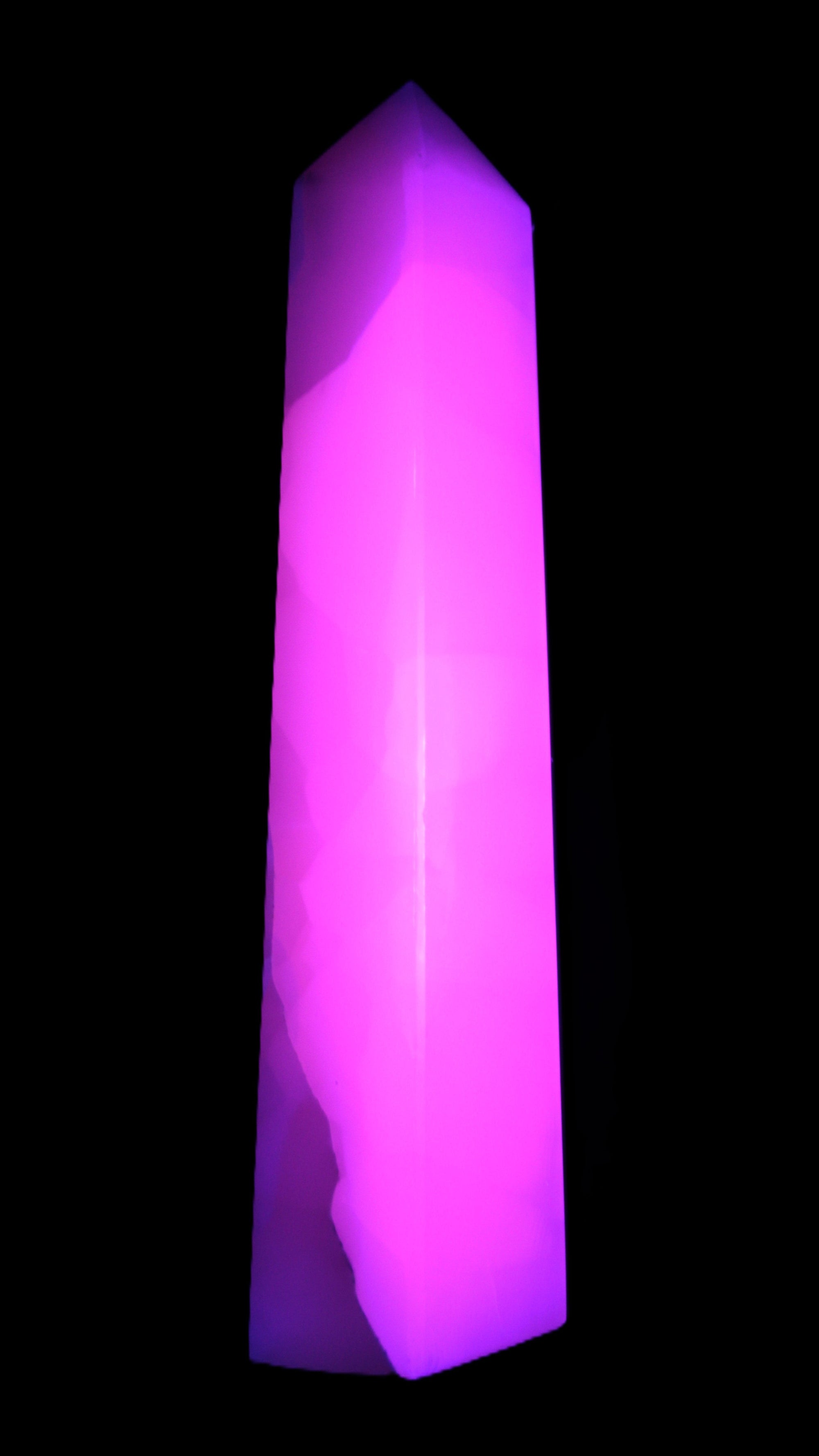 Mangano Calcite obelisk 257*88*64mm 1331g Rocks and Things