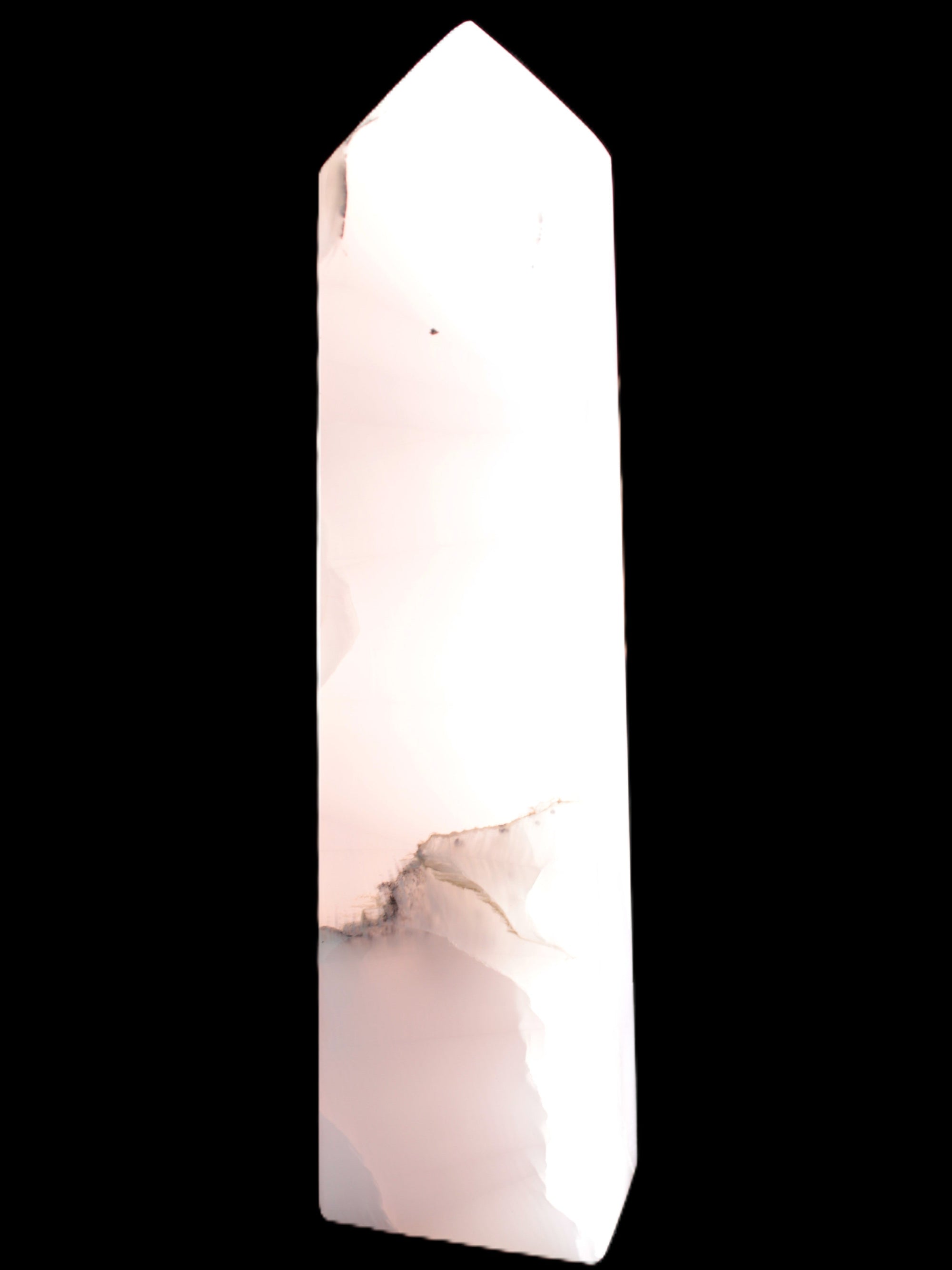 Mangano Calcite obelisk 257*88*64mm 1331g Rocks and Things Store