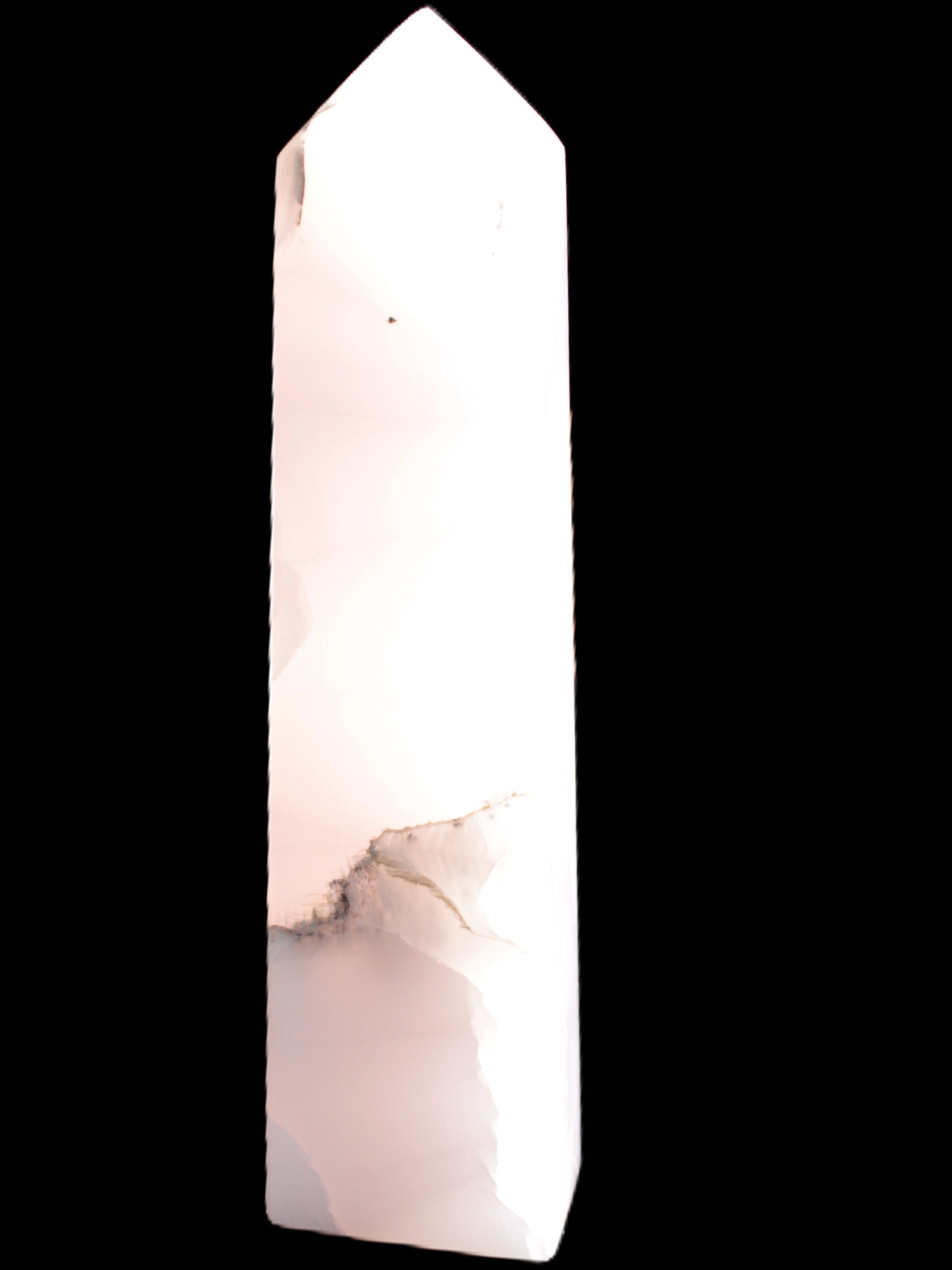 Mangano Calcite obelisk 257*88*64mm 1331g Rocks and Things Store