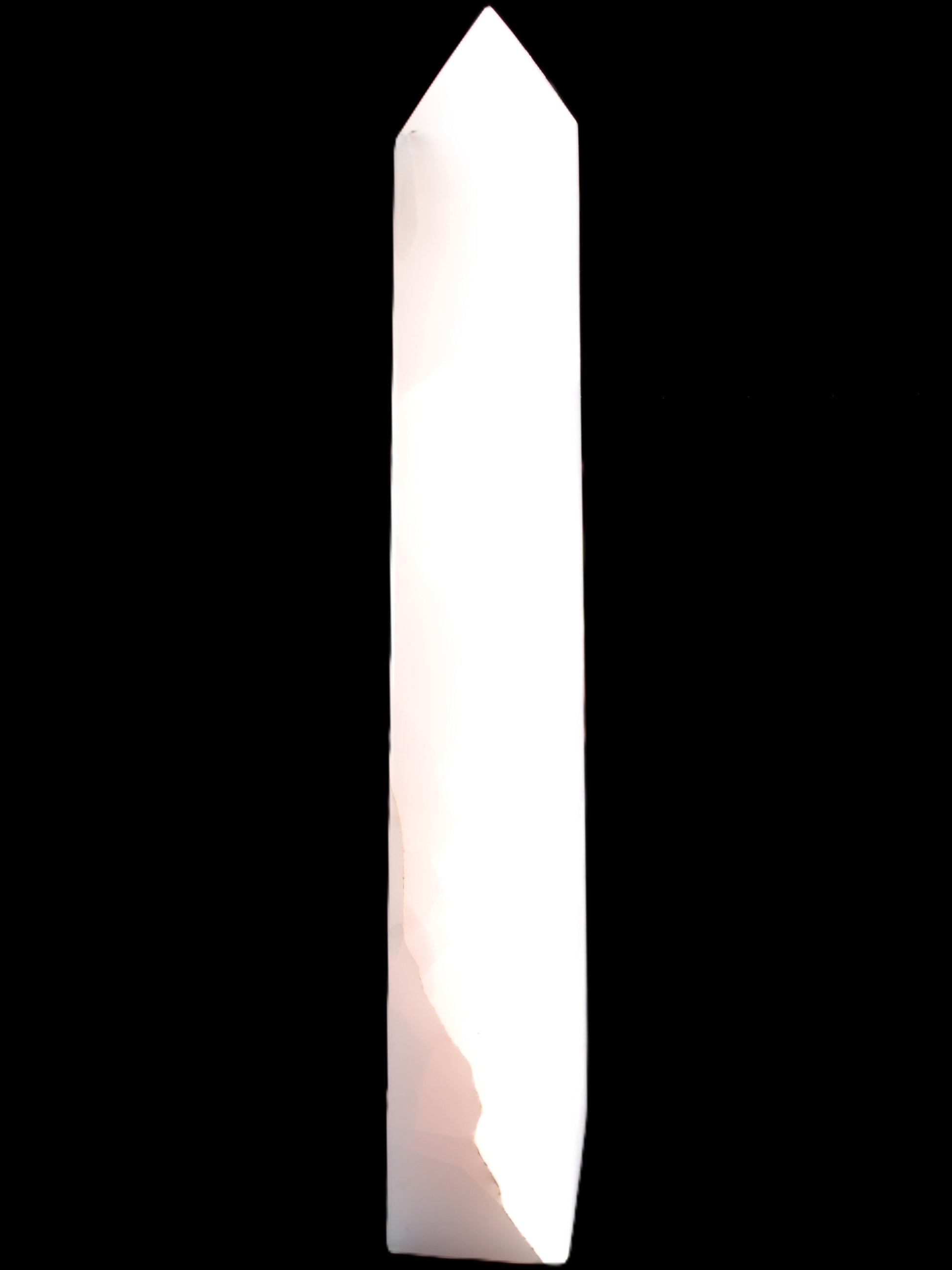 Mangano Calcite obelisk 257*88*64mm 1331g Rocks and Things Store