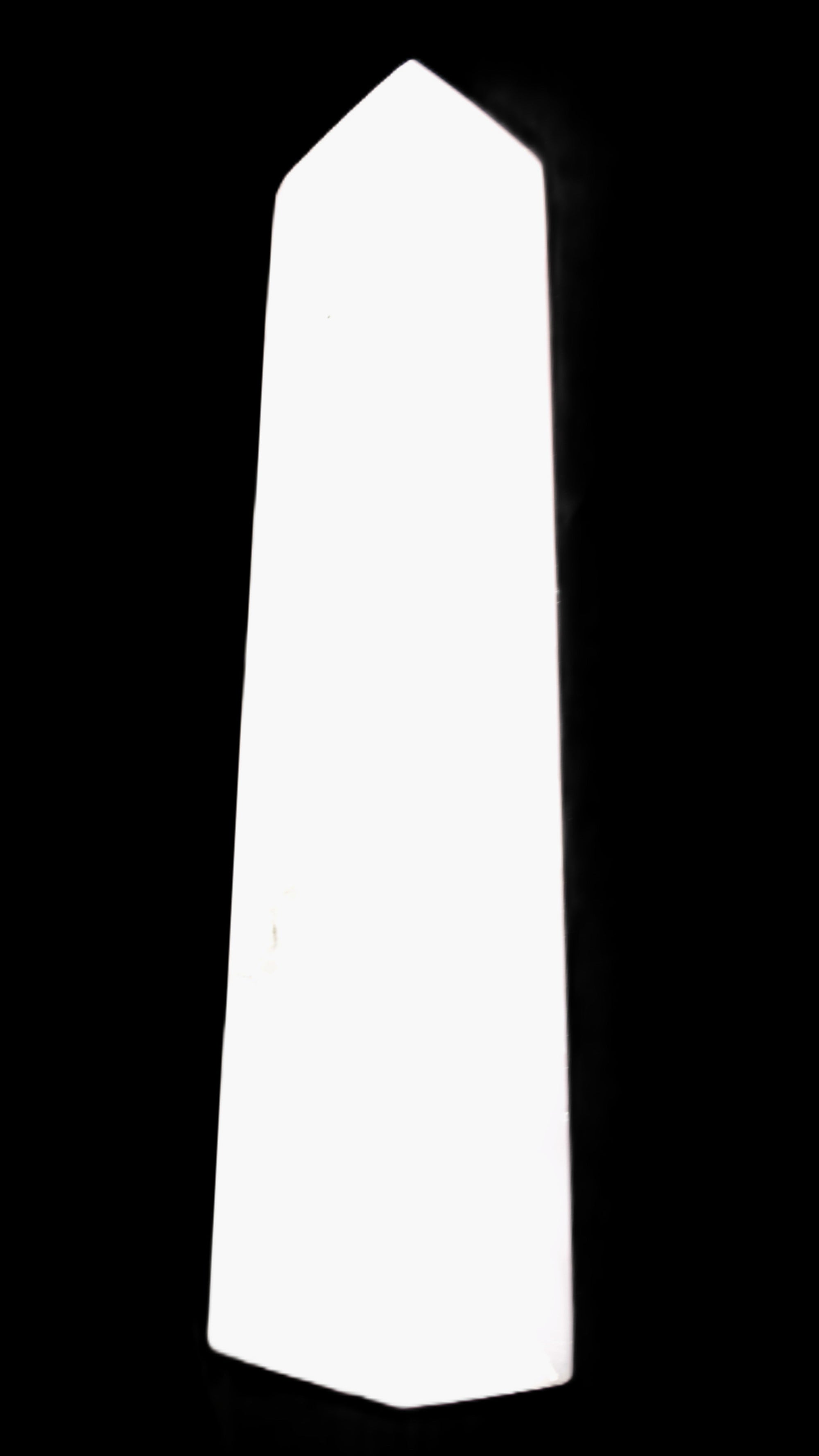 Mangano Calcite obelisk 257*88*64mm 1331g Rocks and Things Store