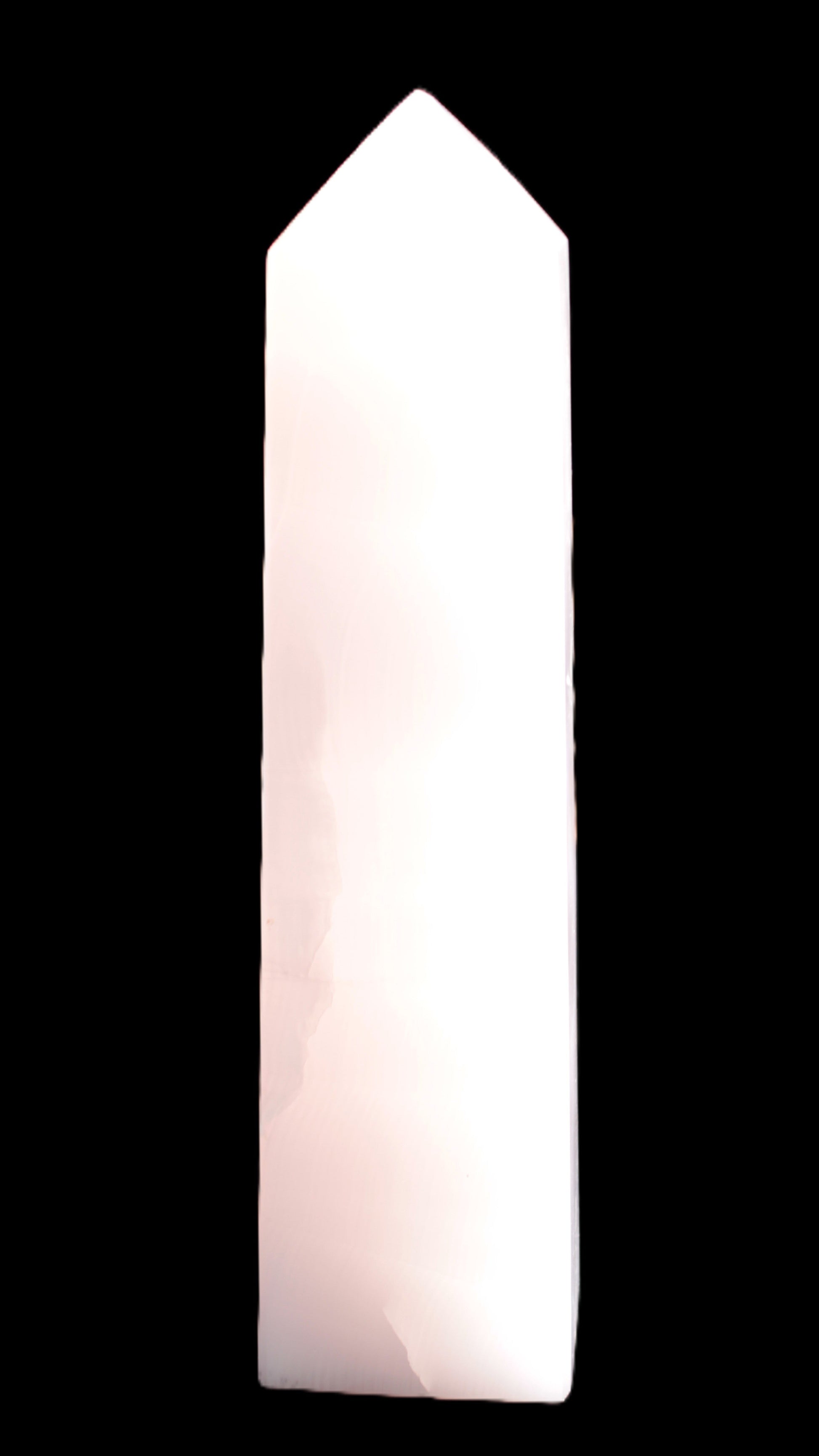 Mangano Calcite obelisk 257*88*64mm 1331g Rocks and Things Store