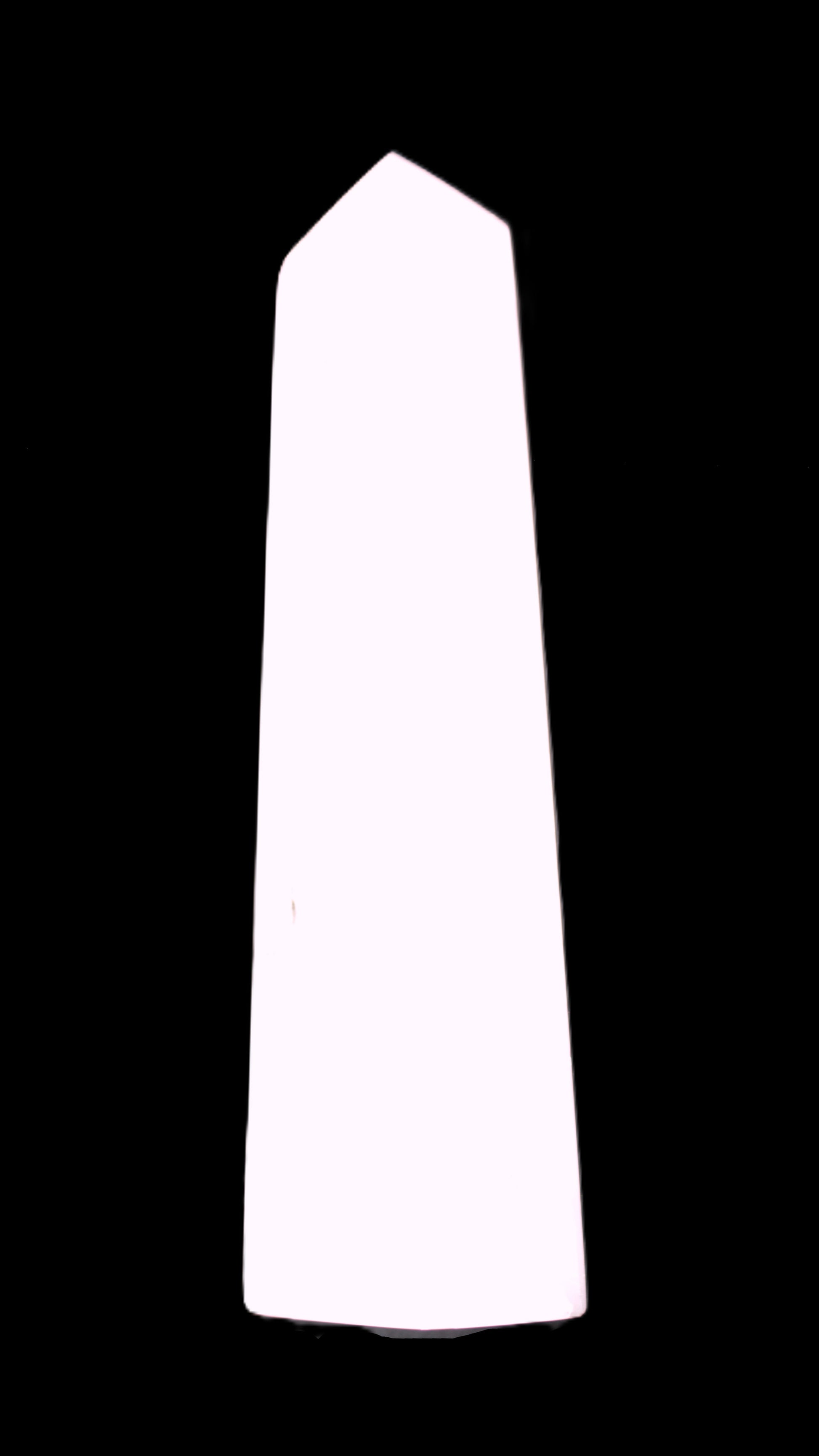Mangano Calcite obelisk 257*88*64mm 1331g Rocks and Things Store