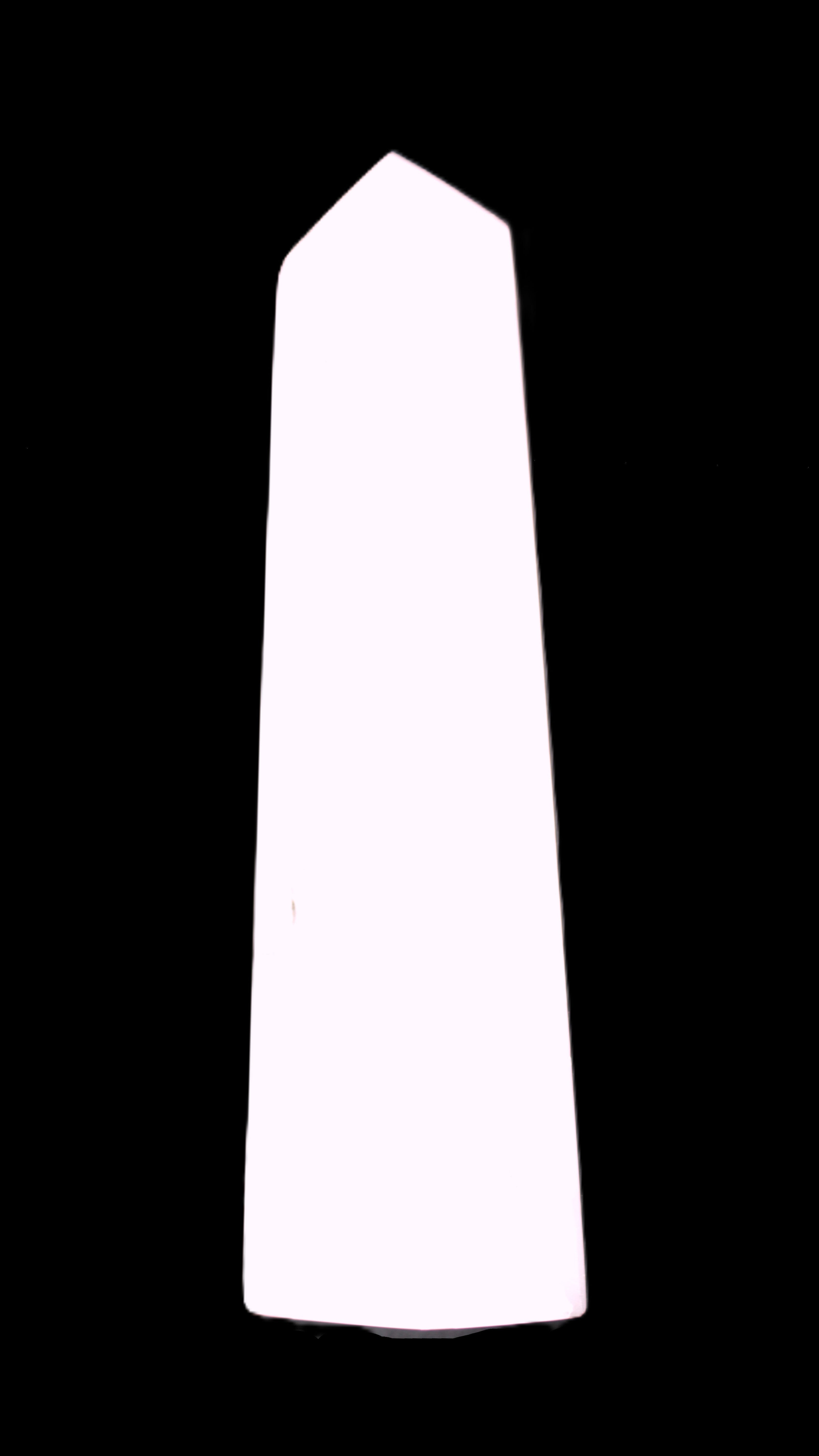 Mangano Calcite obelisk 257*88*64mm 1331g Rocks and Things Store