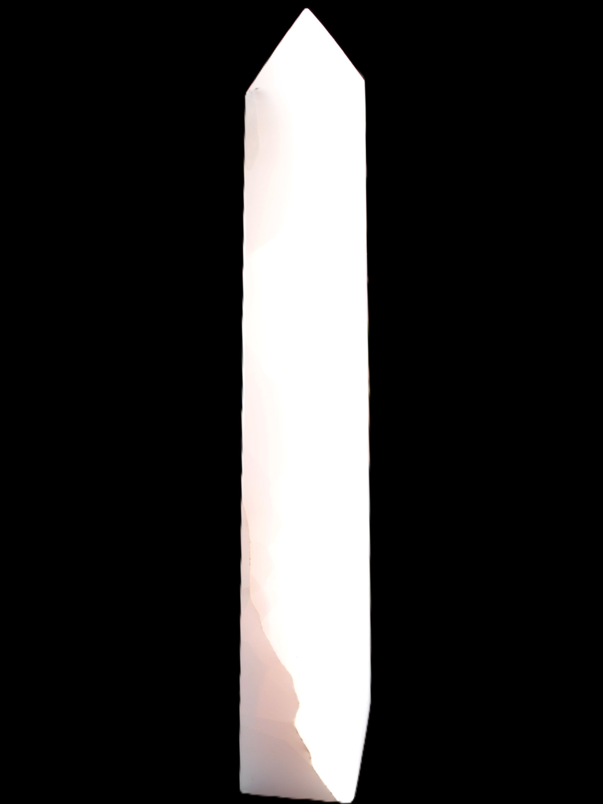 Mangano Calcite obelisk 257*88*64mm 1331g Rocks and Things Store