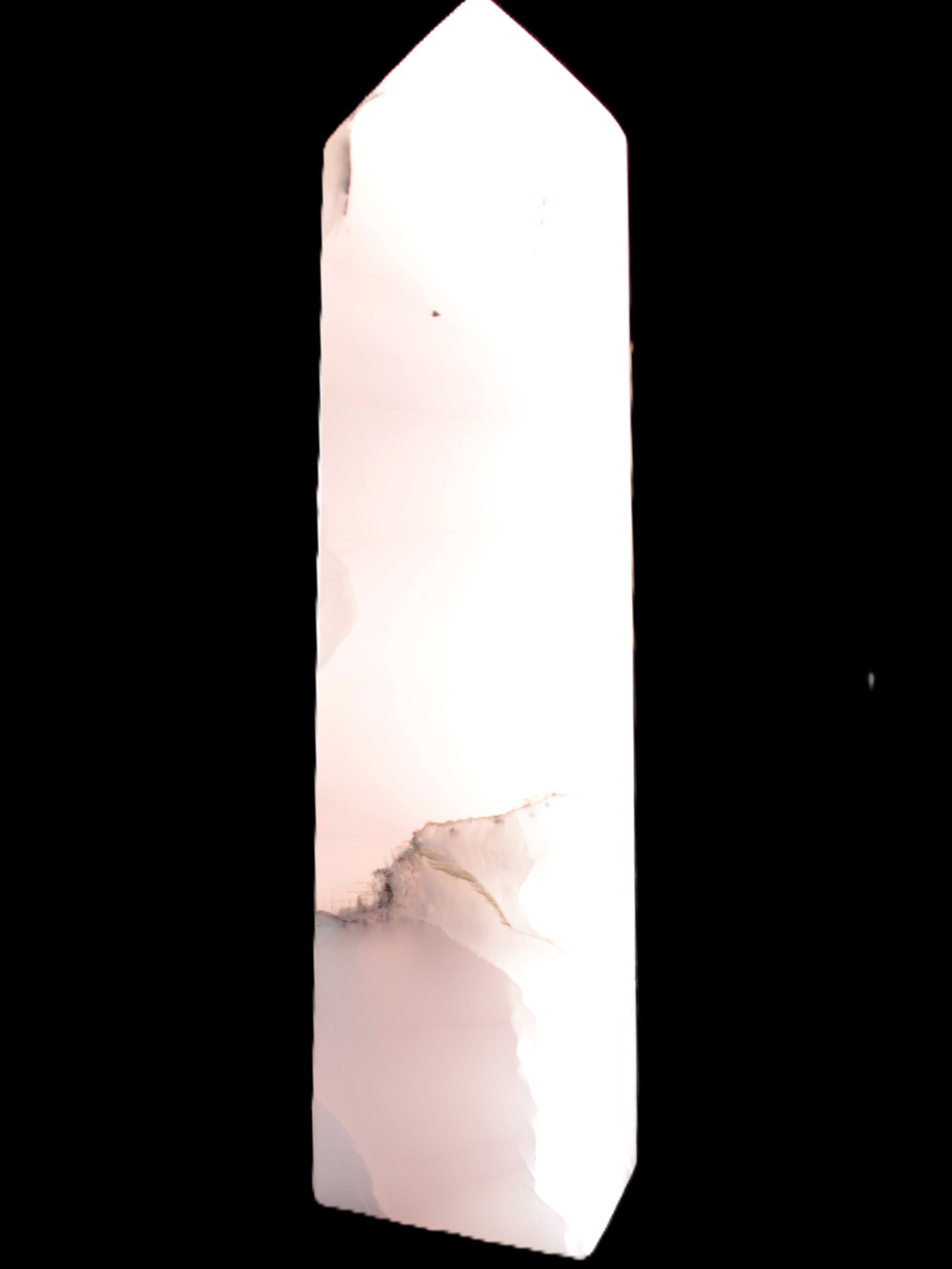 Mangano Calcite obelisk 257*88*64mm 1331g Rocks and Things Store