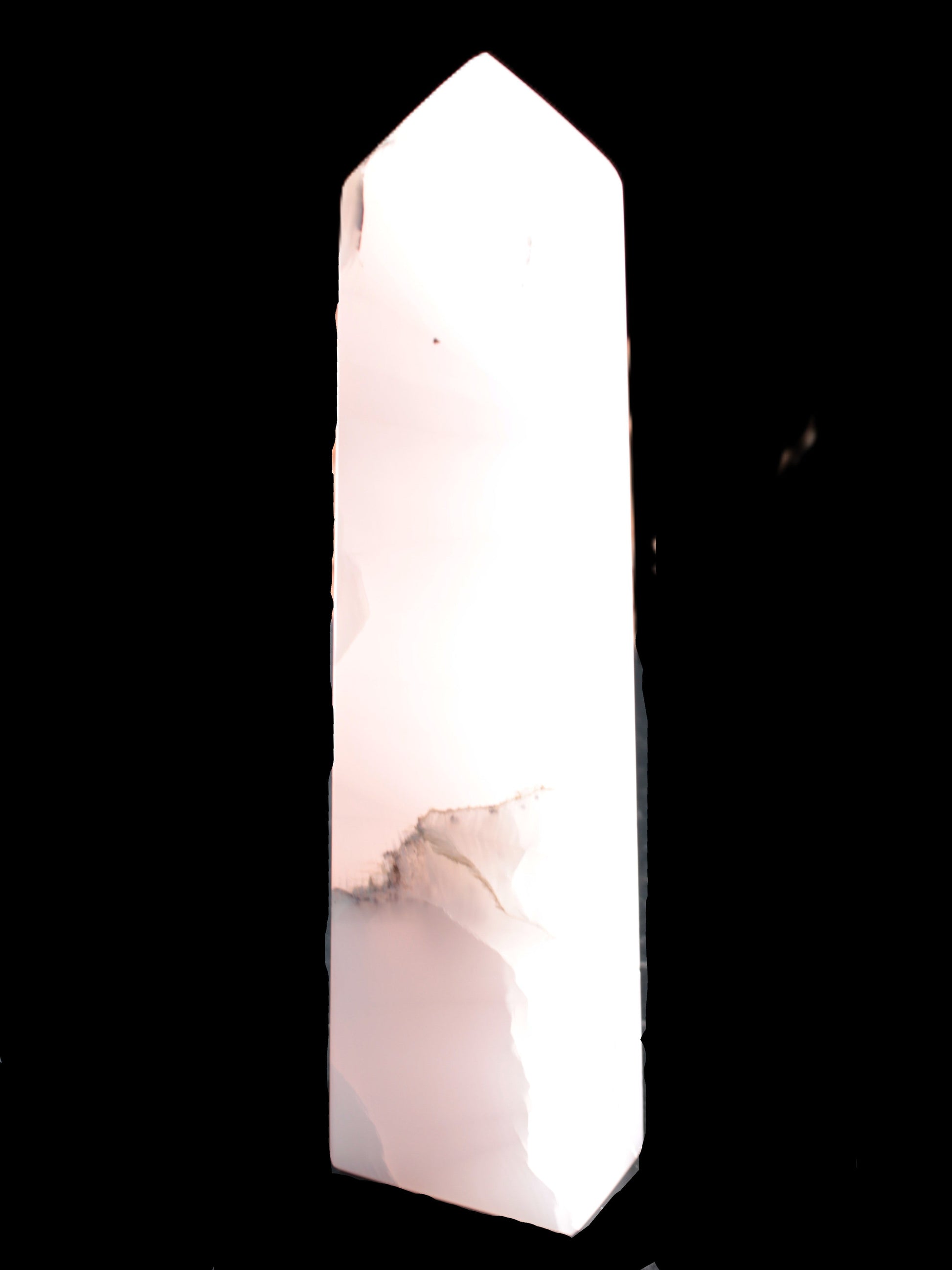 Mangano Calcite obelisk 257*88*64mm 1331g Rocks and Things Store