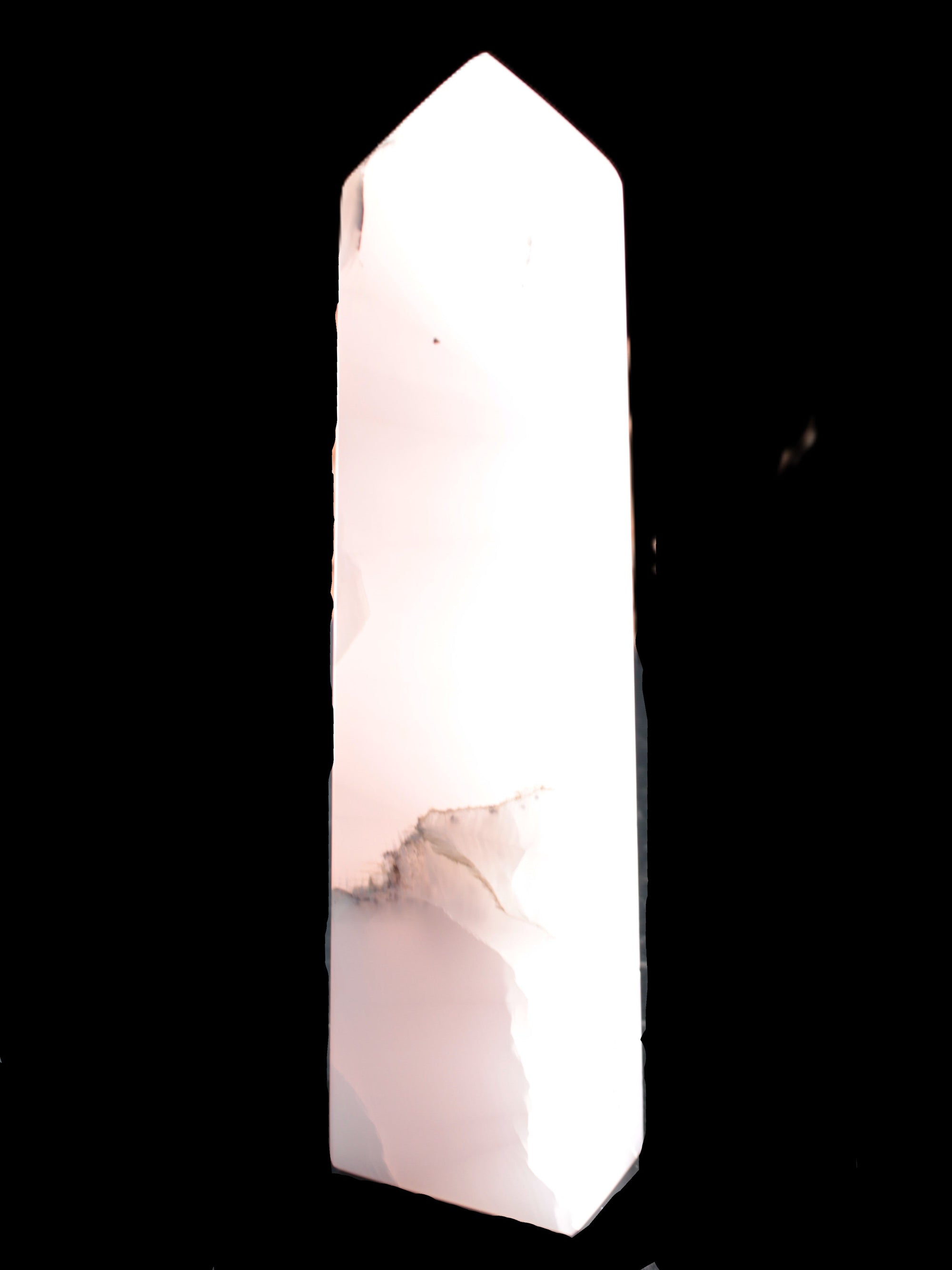Mangano Calcite obelisk 257*88*64mm 1331g Rocks and Things Store