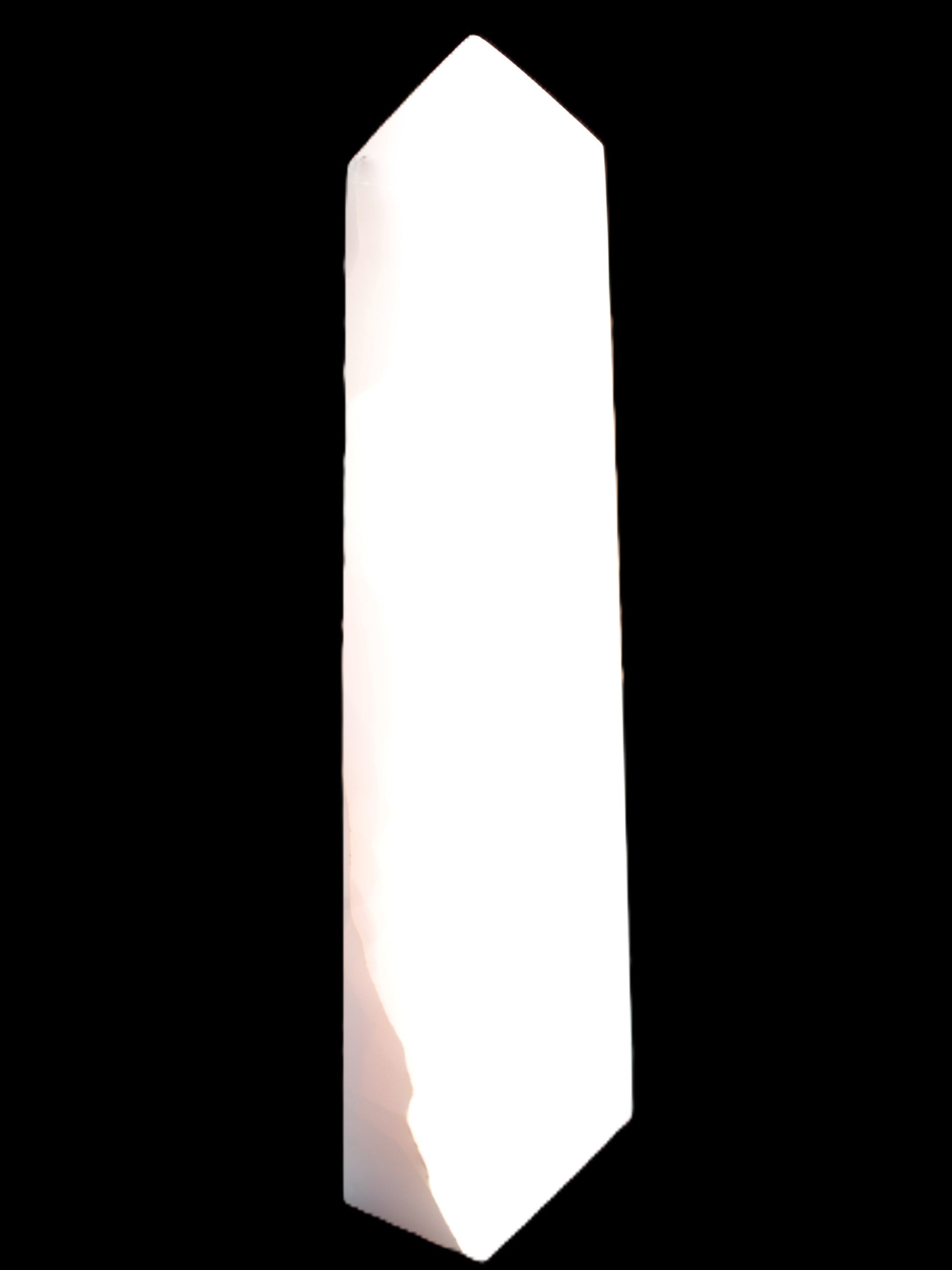 Mangano Calcite obelisk 257*88*64mm 1331g Rocks and Things Store