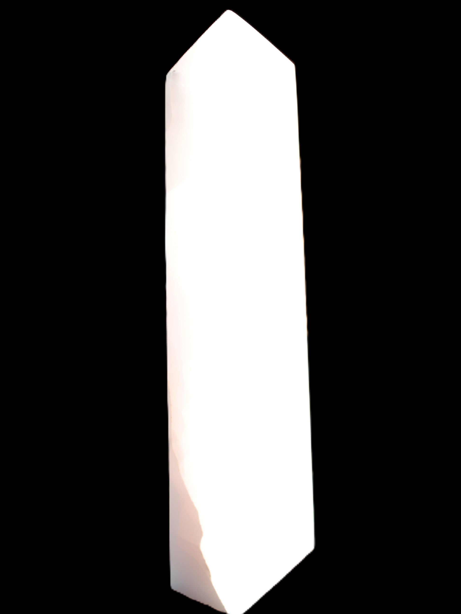 Mangano Calcite obelisk 257*88*64mm 1331g Rocks and Things Store