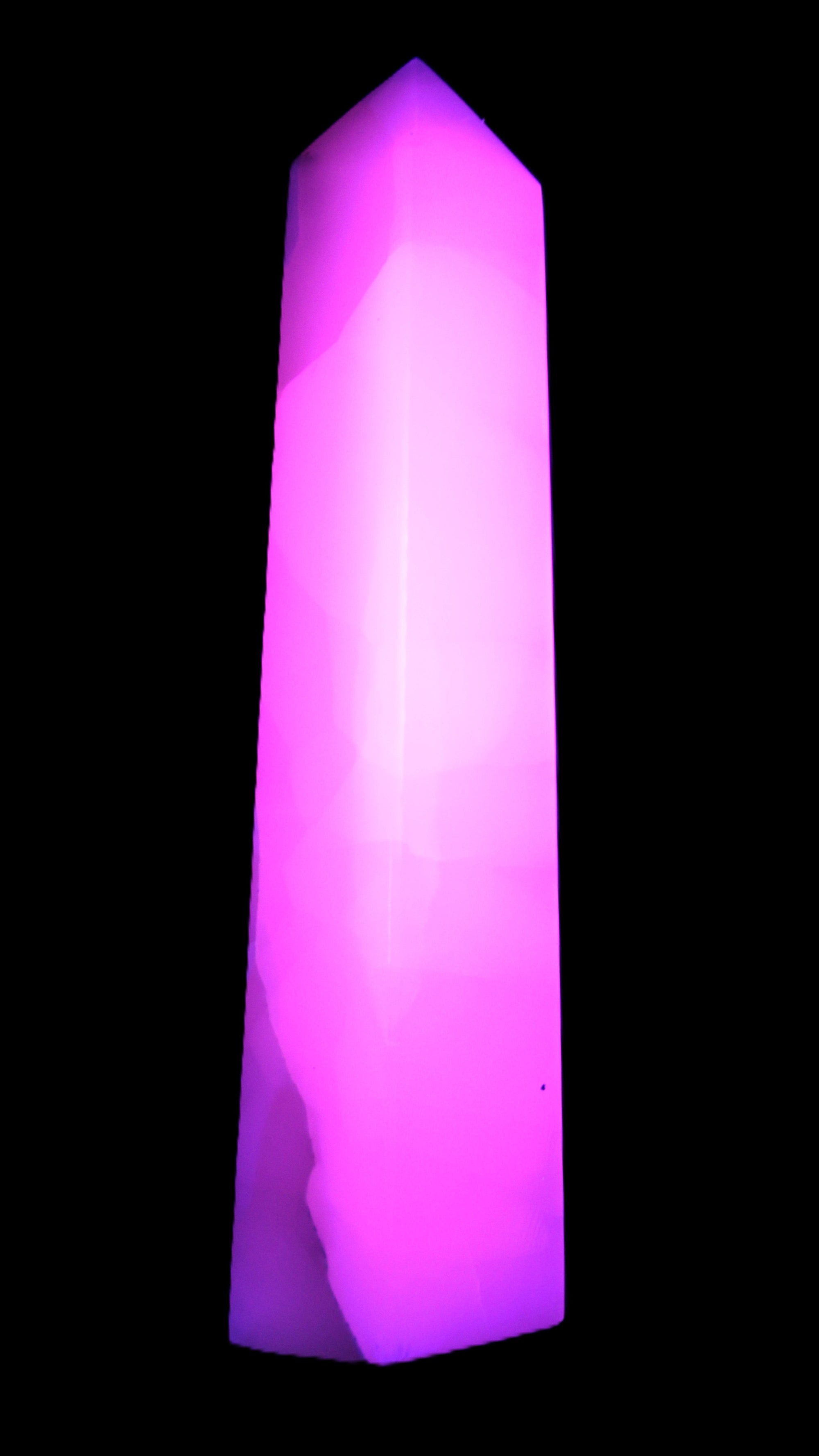 Mangano Calcite obelisk 257*88*64mm 1331g Rocks and Things