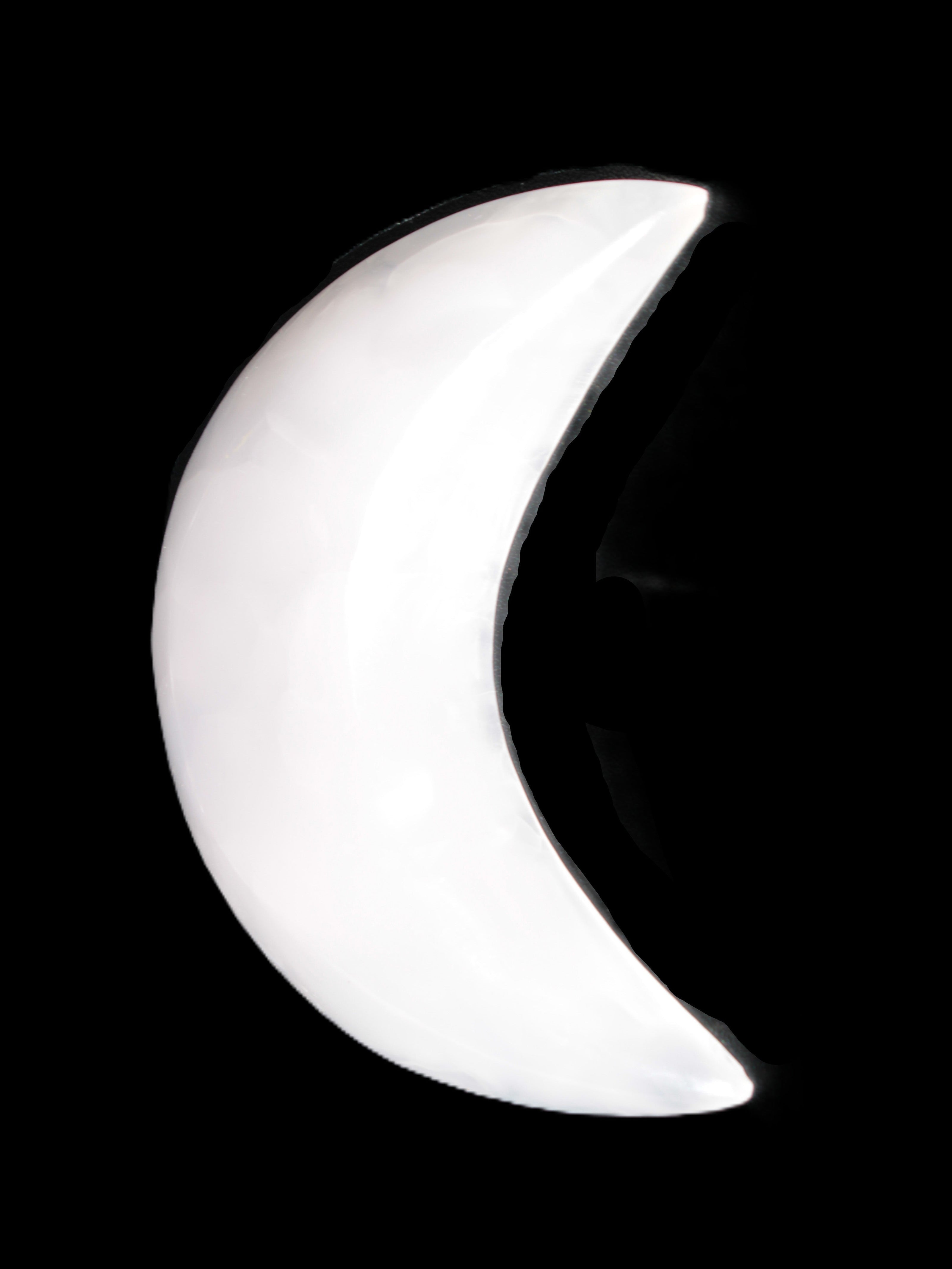 Mangano Calcite moon 92*80mm 154g Rocks and Things Store