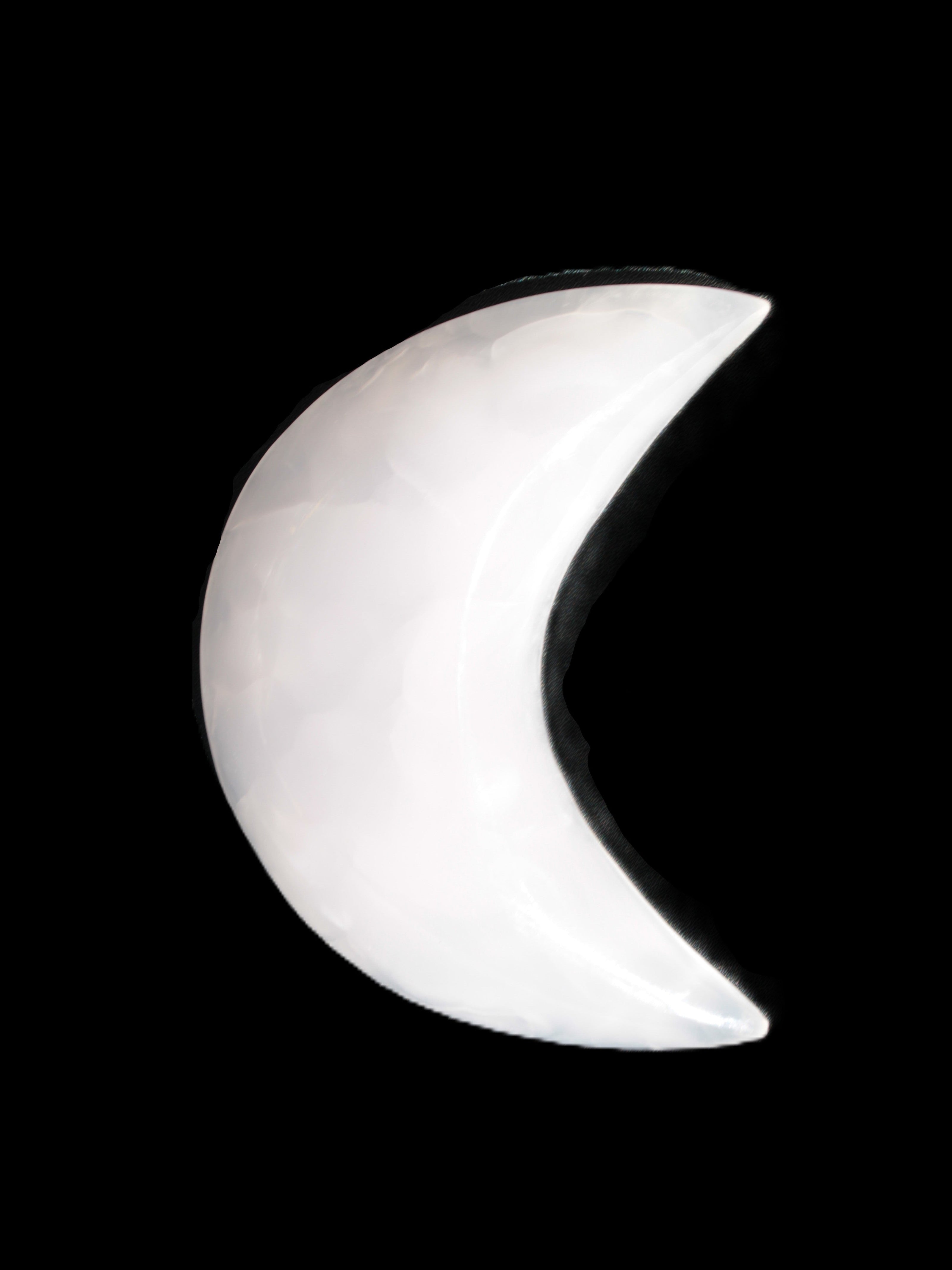 Mangano Calcite moon 92*80mm 154g Rocks and Things Store