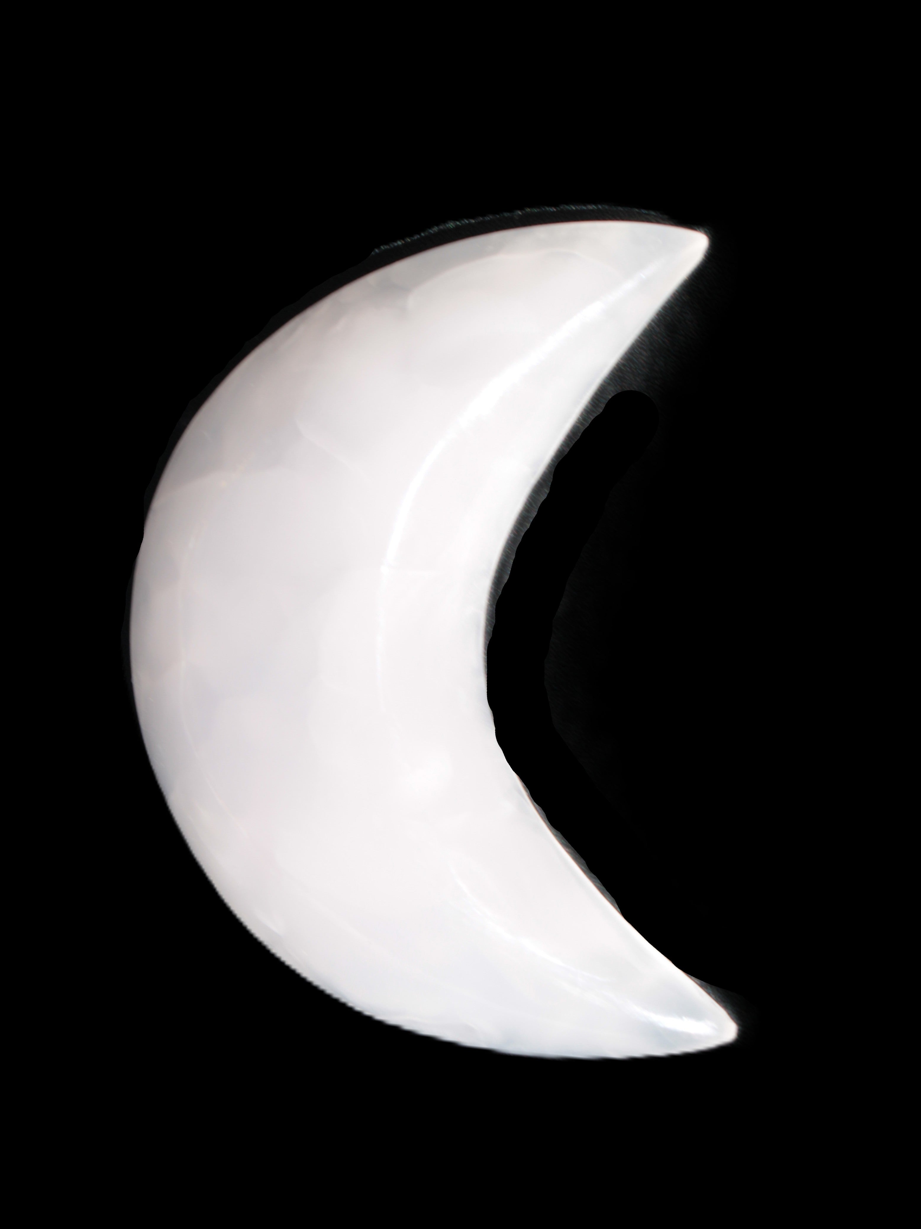 Mangano Calcite moon 92*80mm 154g Rocks and Things Store