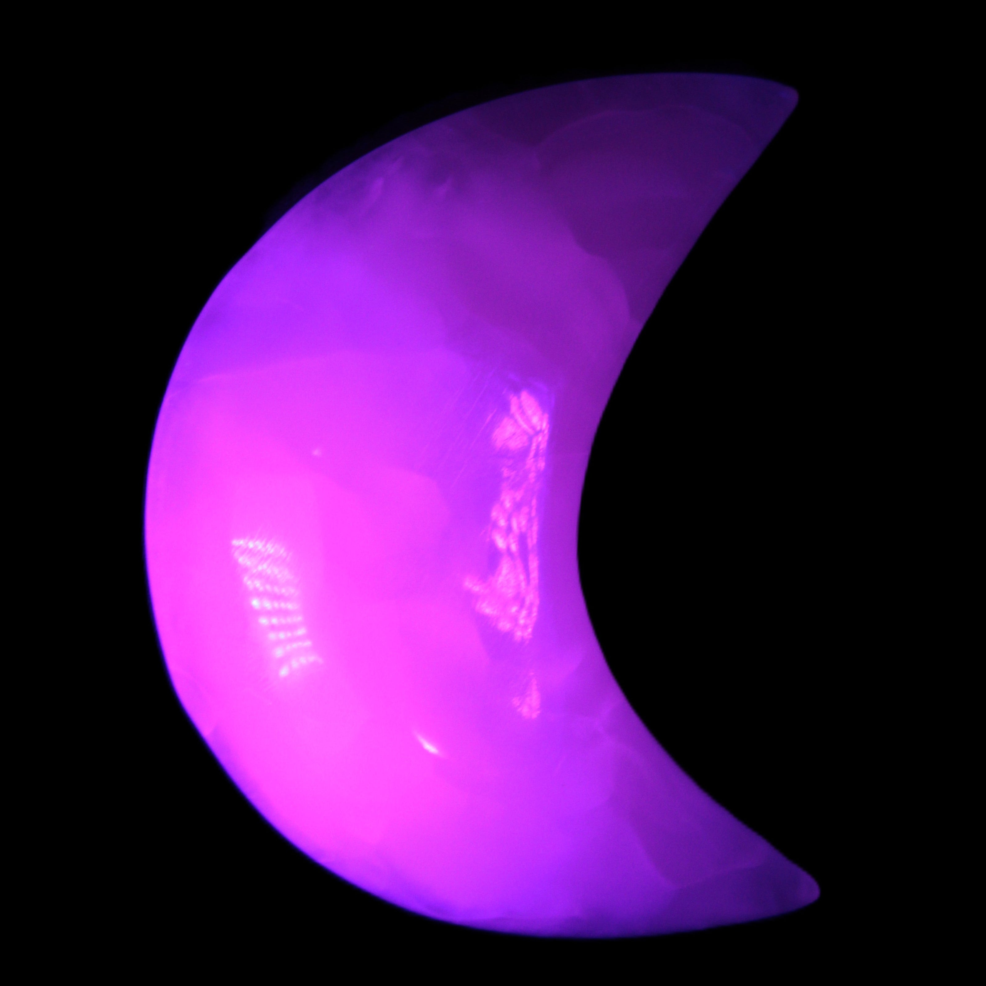 Mangano Calcite moon 92*80mm 154g Rocks and Things Store