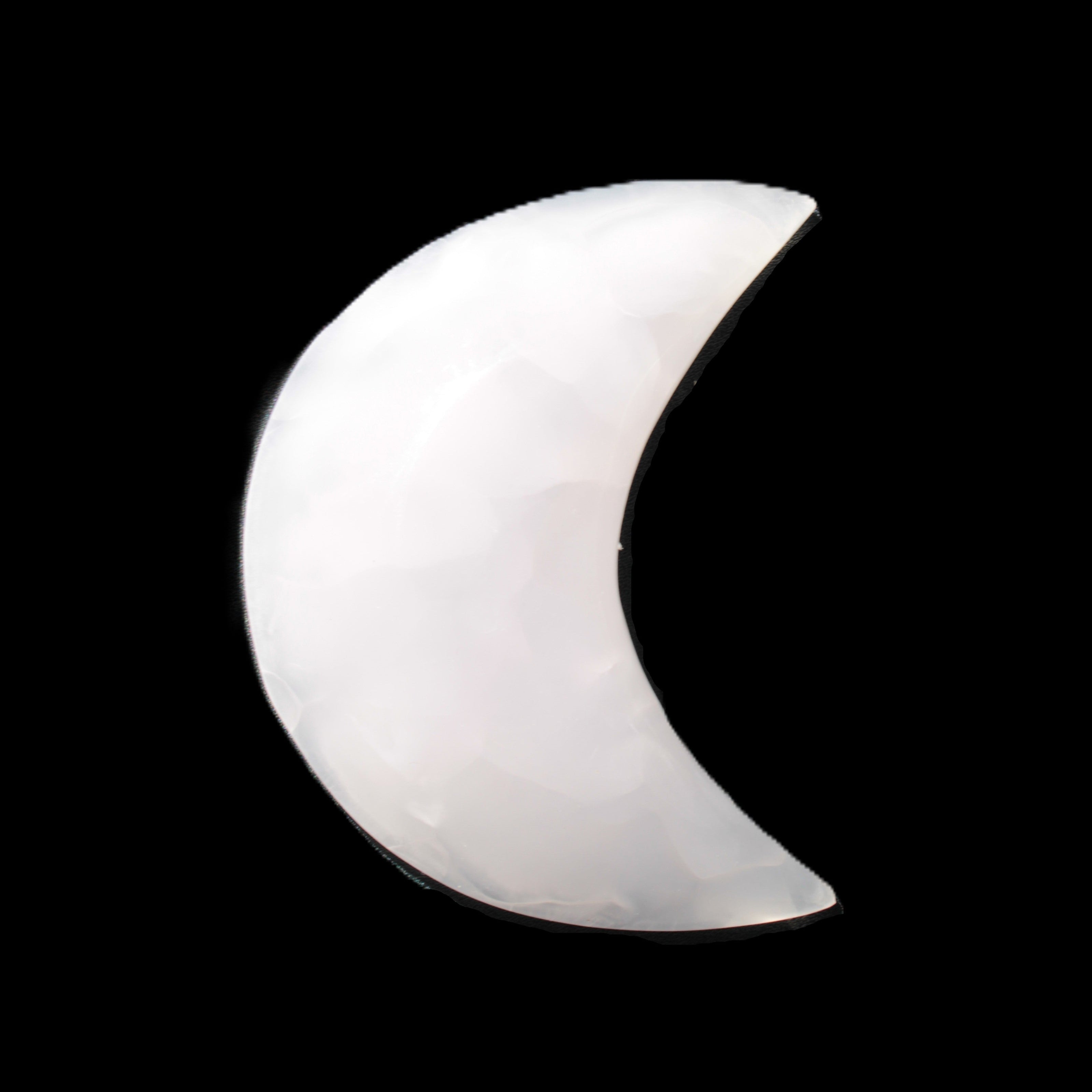 Mangano Calcite moon 92*80mm 154g Rocks and Things Store