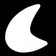 Mangano Calcite moon 92*80mm 154g Rocks and Things Store