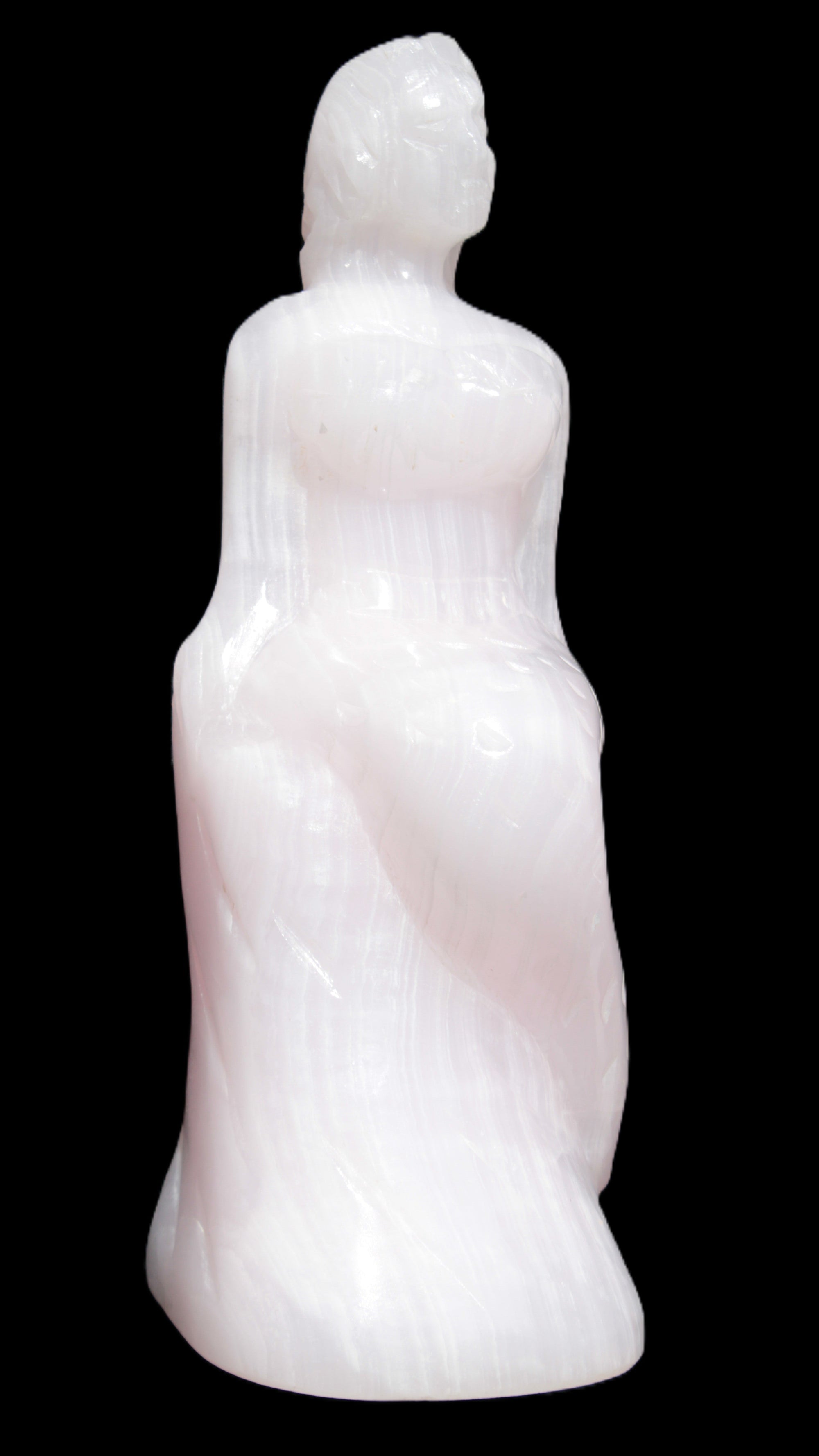 Mangano Calcite hand-carved mermaid 213*75*86mm 1584.9g Rocks and Things Store