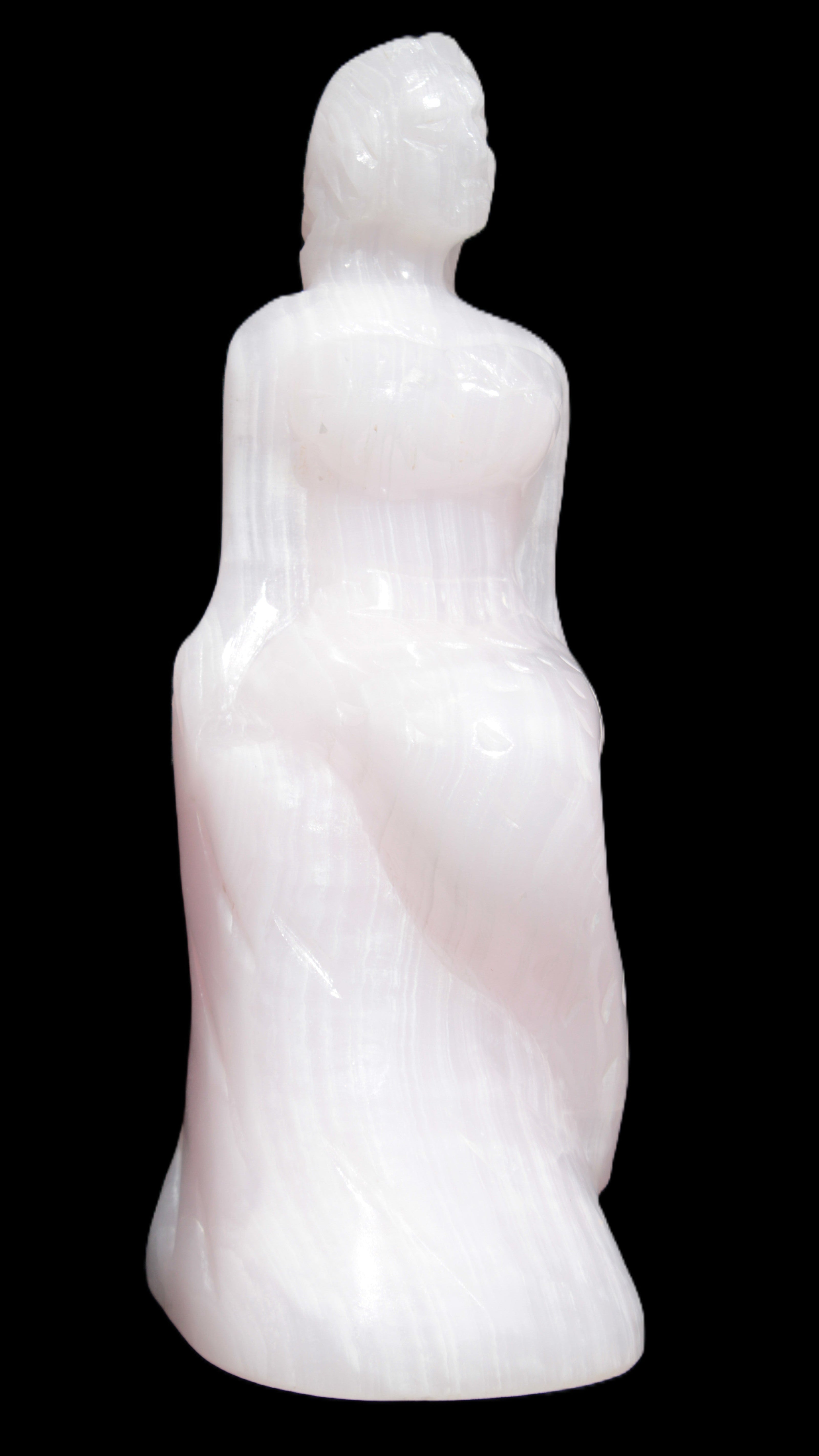Mangano Calcite hand-carved mermaid 213*75*86mm 1584.9g Rocks and Things Store