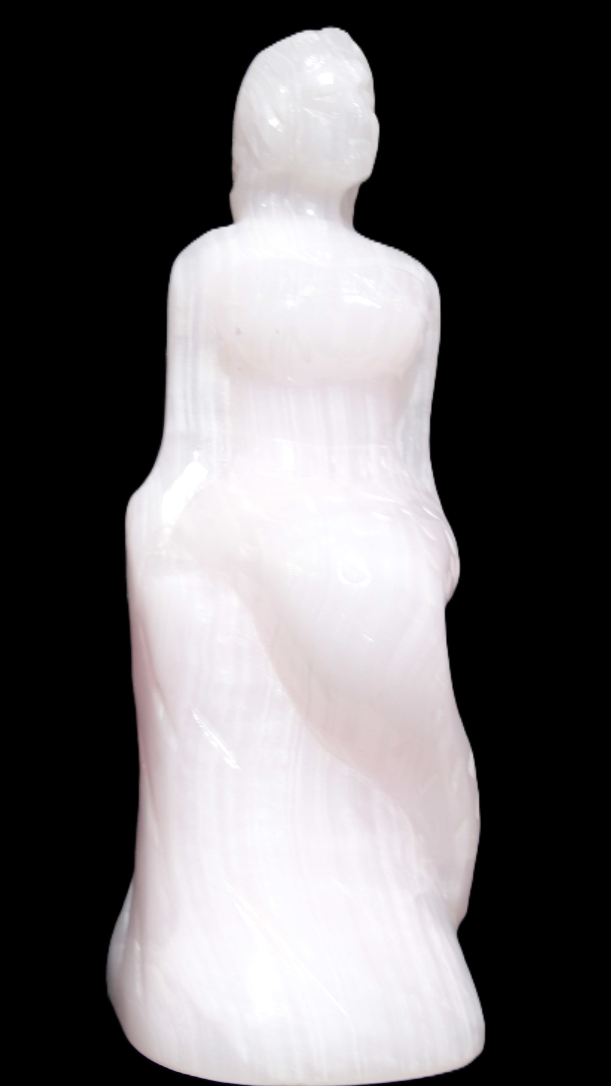 Mangano Calcite hand-carved mermaid 213*75*86mm 1584.9g Rocks and Things Store