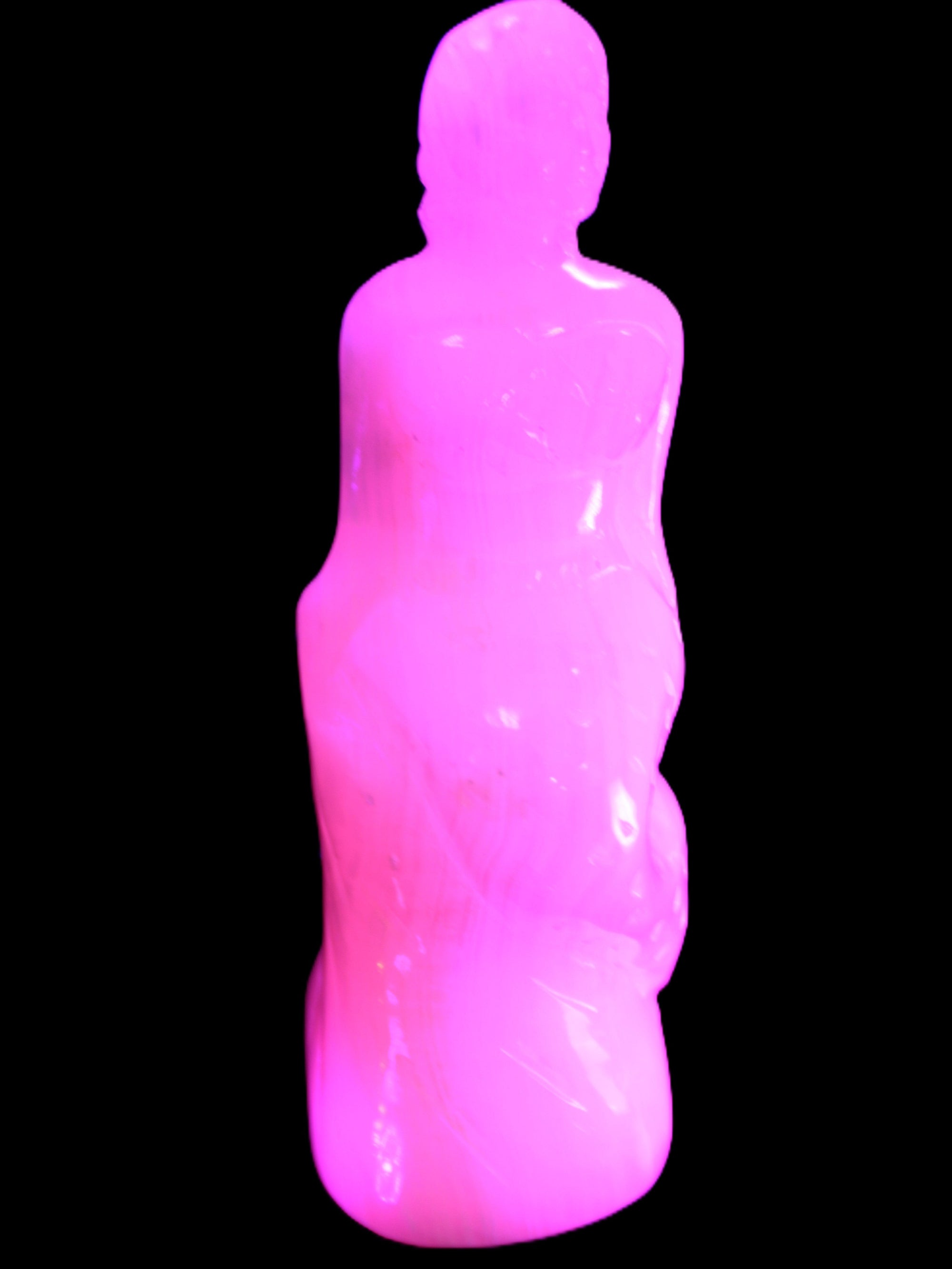Mangano Calcite hand-carved mermaid 213*75*86mm 1584.9g Rocks and Things Store