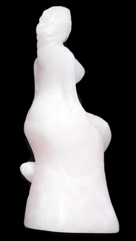 Mangano Calcite hand-carved mermaid 213*75*86mm 1584.9g Rocks and Things Store
