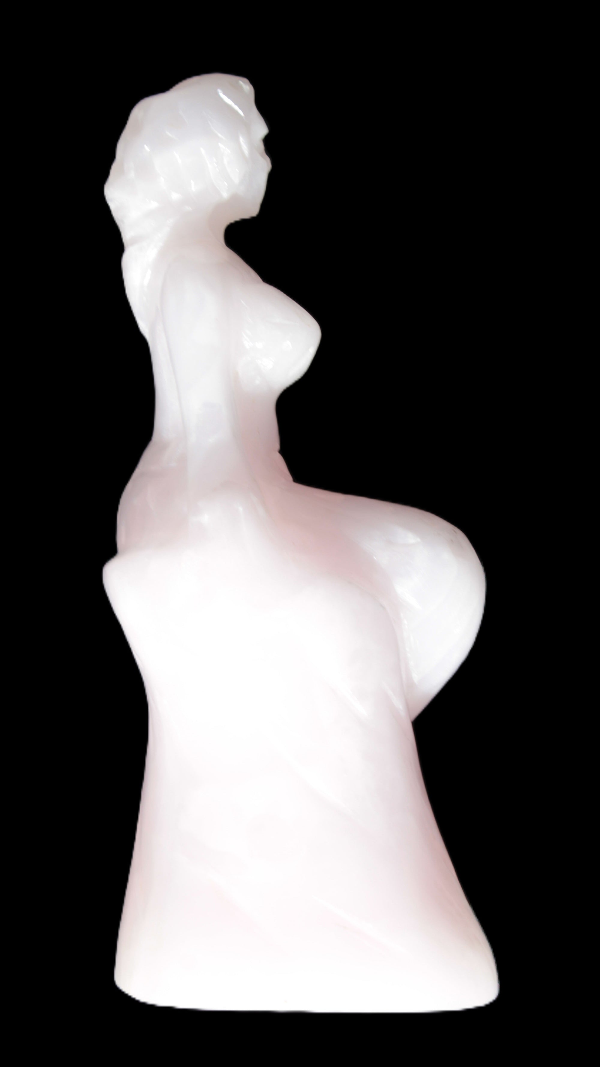 Mangano Calcite hand-carved mermaid 213*75*86mm 1584.9g Rocks and Things Store