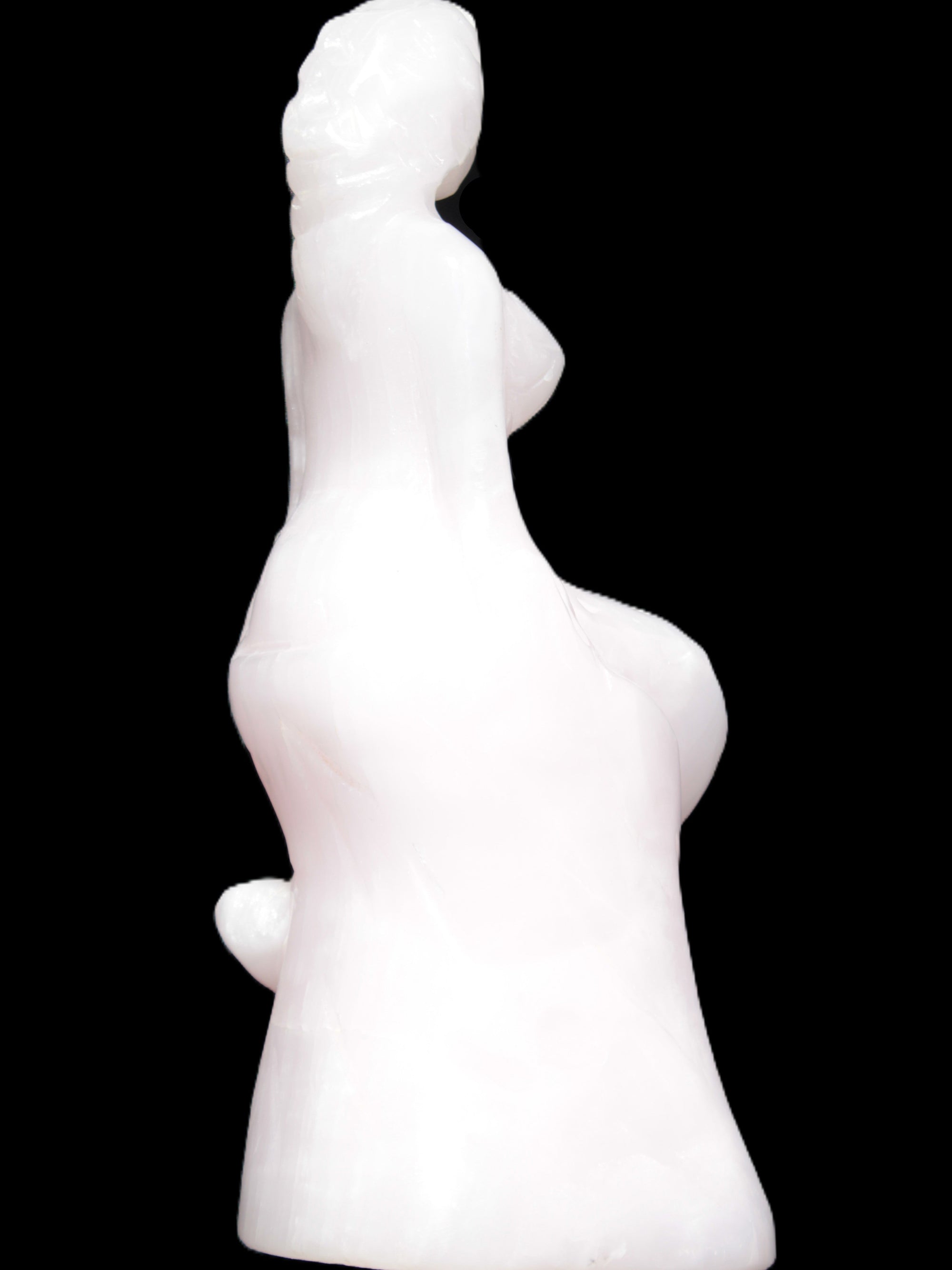 Mangano Calcite hand-carved mermaid 213*75*86mm 1584.9g Rocks and Things Store