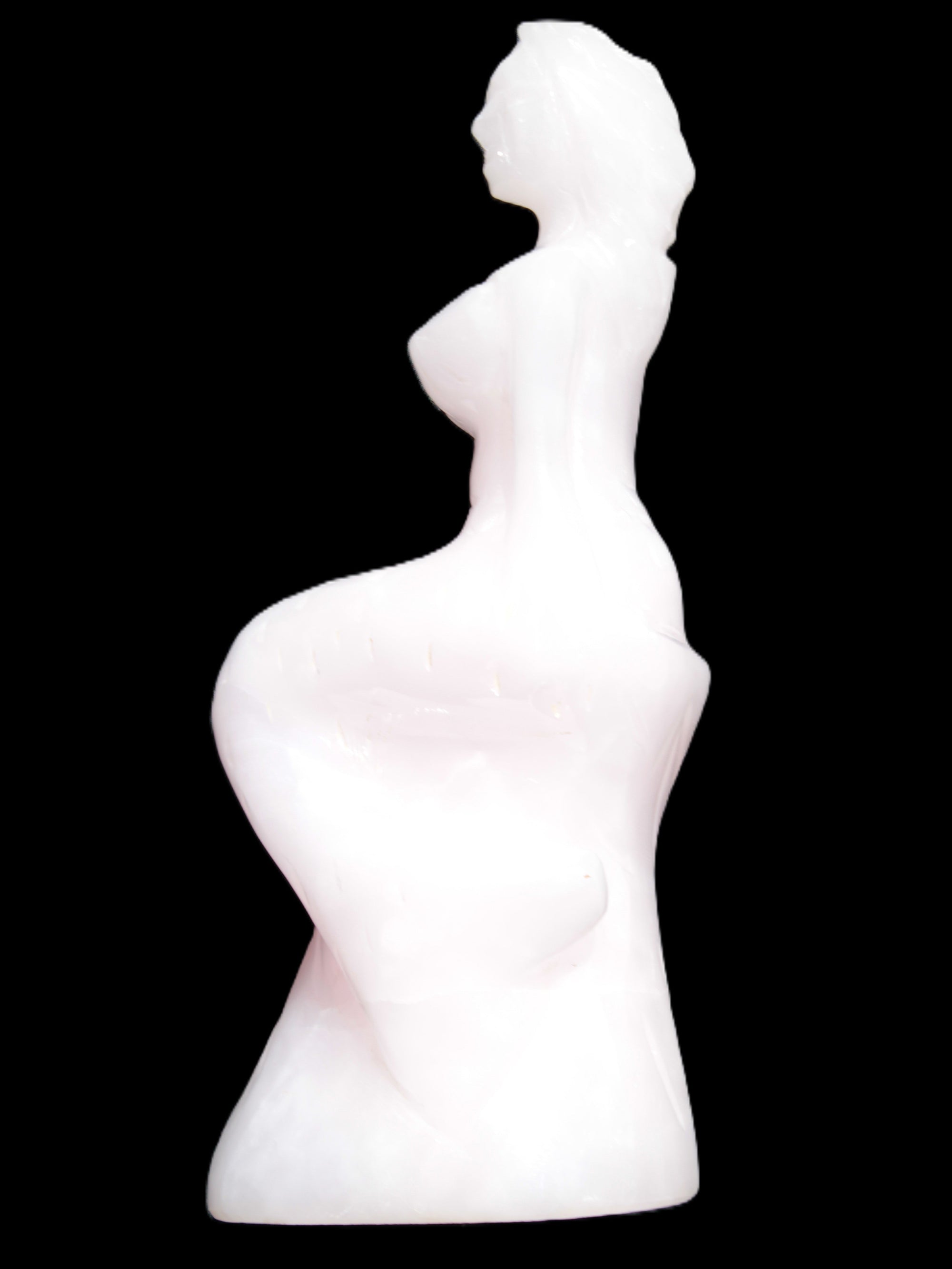 Mangano Calcite hand-carved mermaid 213*75*86mm 1584.9g Rocks and Things Store