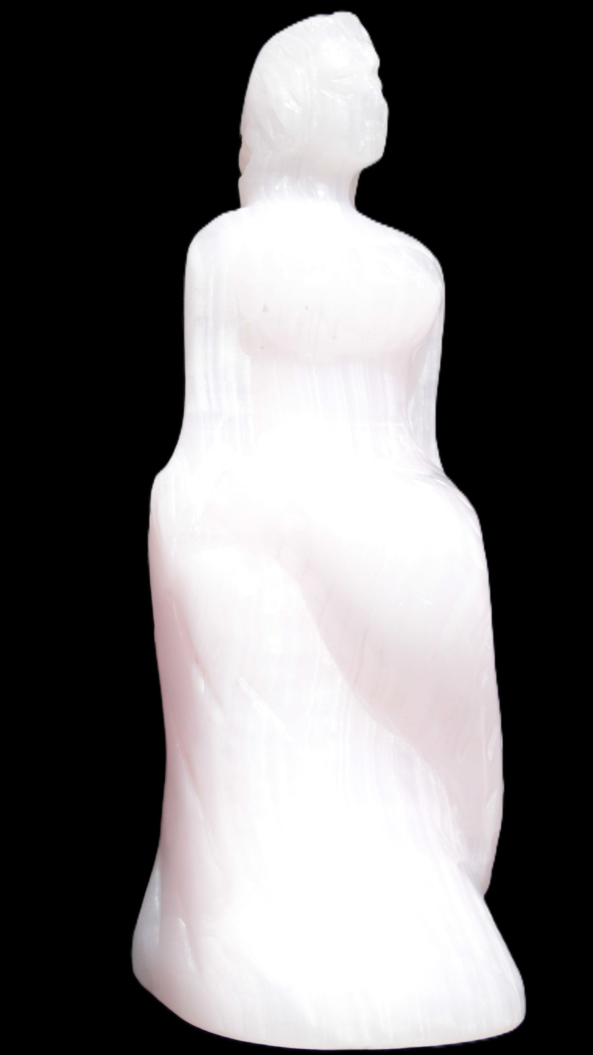 Mangano Calcite hand-carved mermaid 213*75*86mm 1584.9g Rocks and Things Store