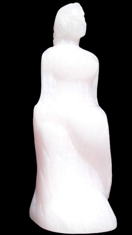 Mangano Calcite hand-carved mermaid 213*75*86mm 1584.9g Rocks and Things Store