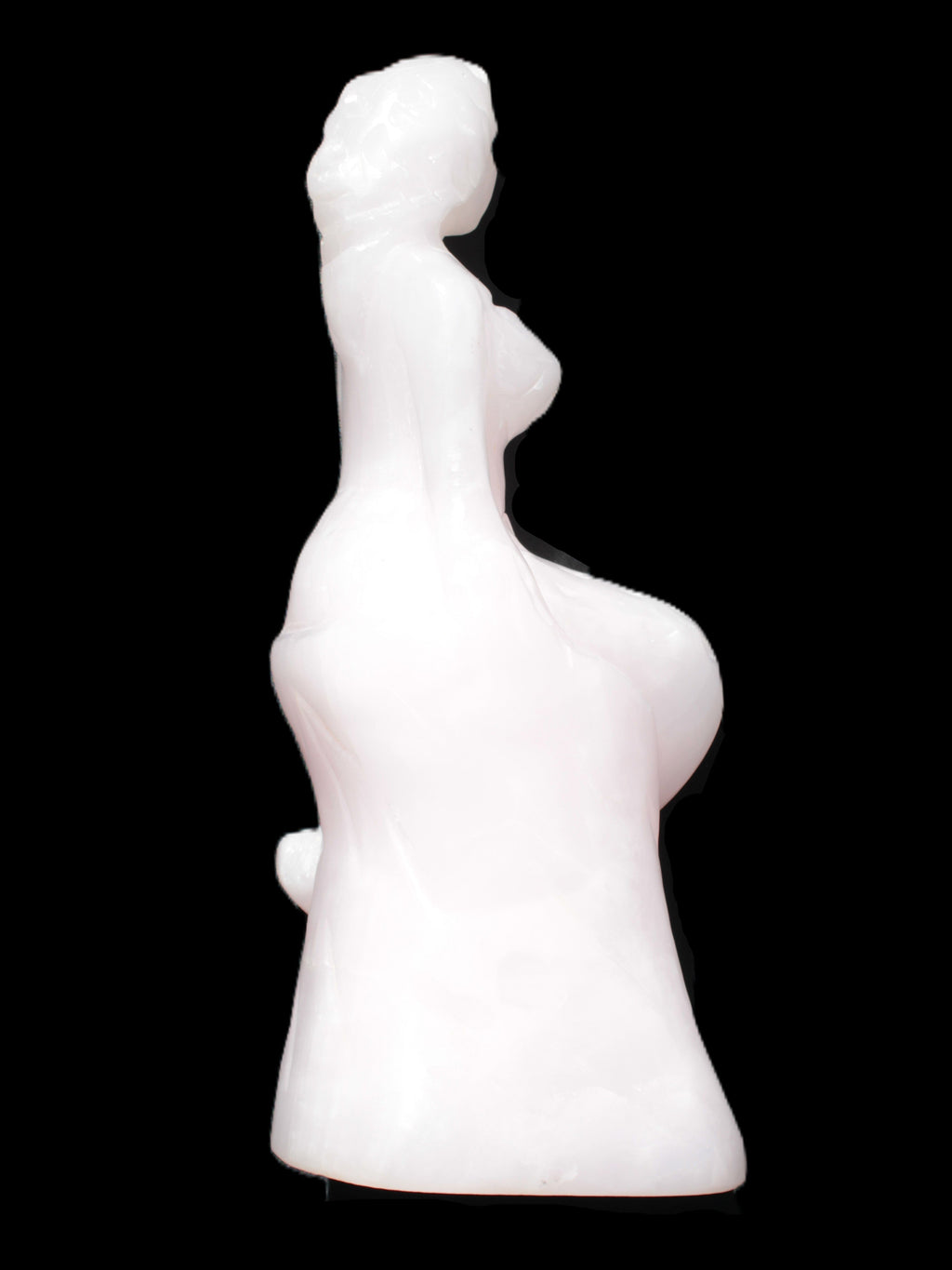 Mangano Calcite hand-carved mermaid 213*75*86mm 1584.9g Rocks and Things Store