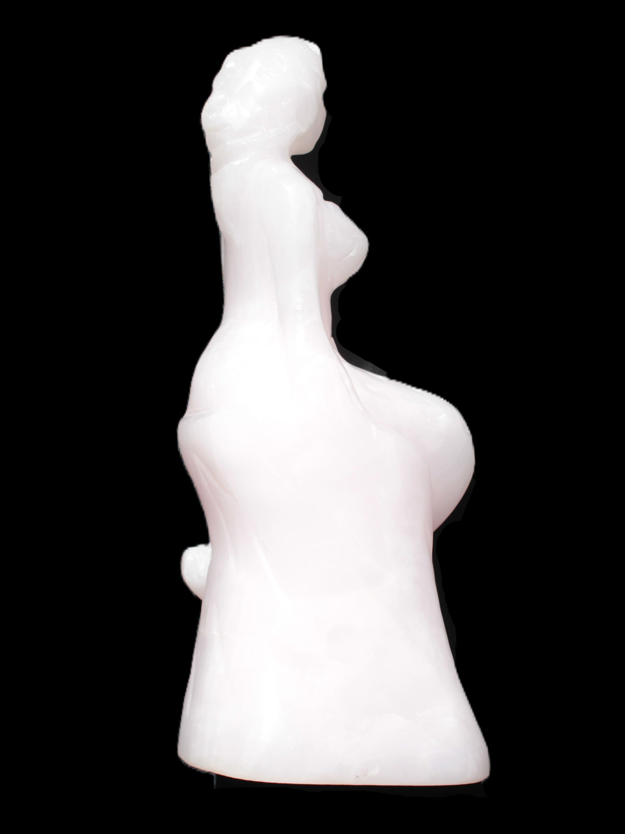 Mangano Calcite hand-carved mermaid 213*75*86mm 1584.9g Rocks and Things Store