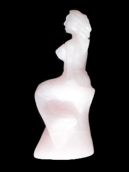 Mangano Calcite hand-carved mermaid 213*75*86mm 1584.9g Rocks and Things Store