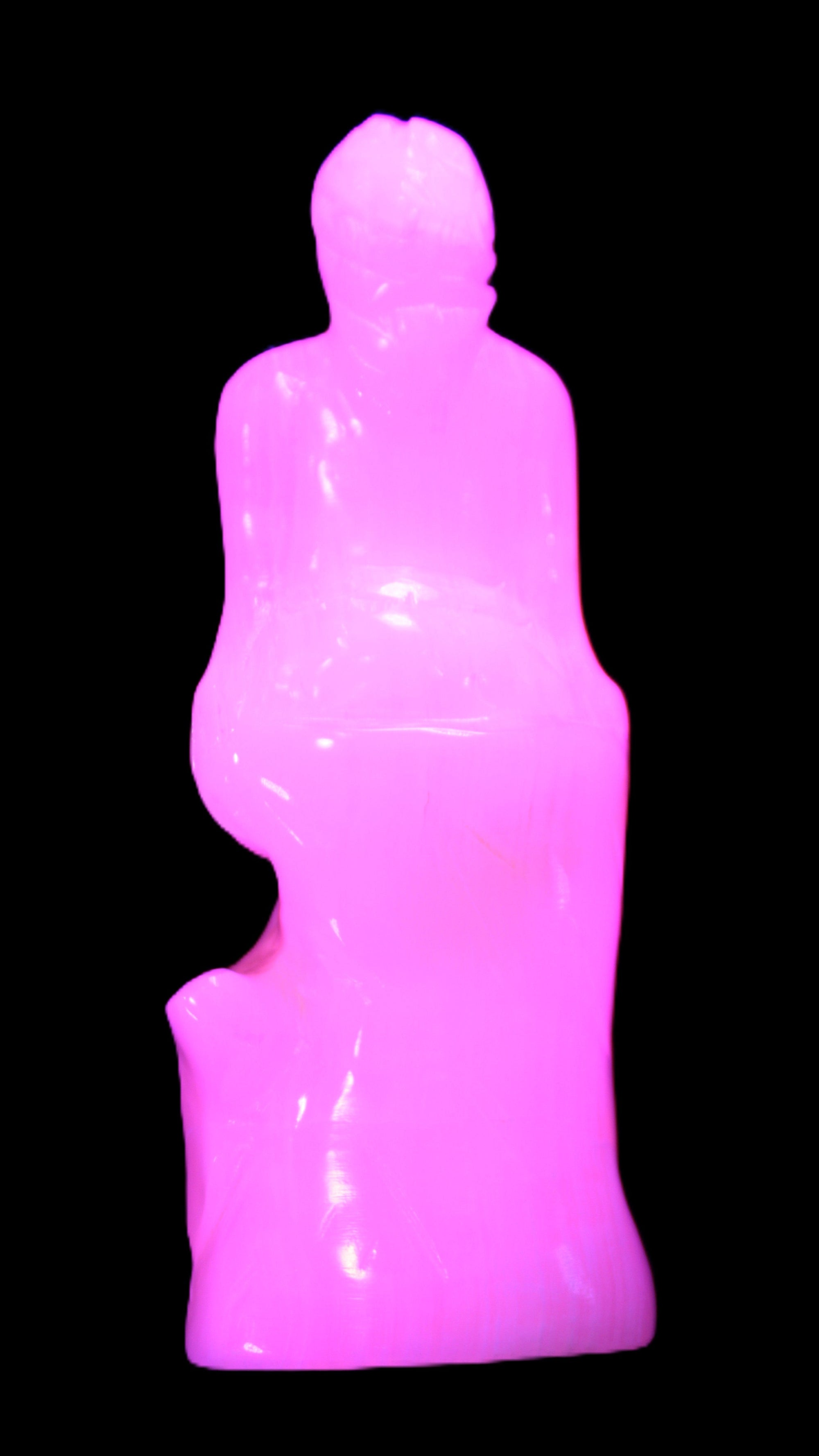 Mangano Calcite hand-carved mermaid 213*75*86mm 1584.9g Rocks and Things Store