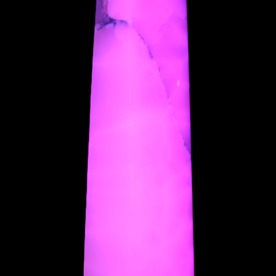 Mangano Calcite obelisk 389*67*77mm 4020g in sunlight - Rocks and Things Store