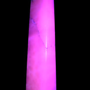 Huge Mangano Calcite obelisk 389*67*77mm 4020g in UV light - 
 Rocks and Things Store