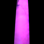 Huge Mangano Calcite obelisk 389*67*77mm 4020g in UV light - 
 Rocks and Things Store