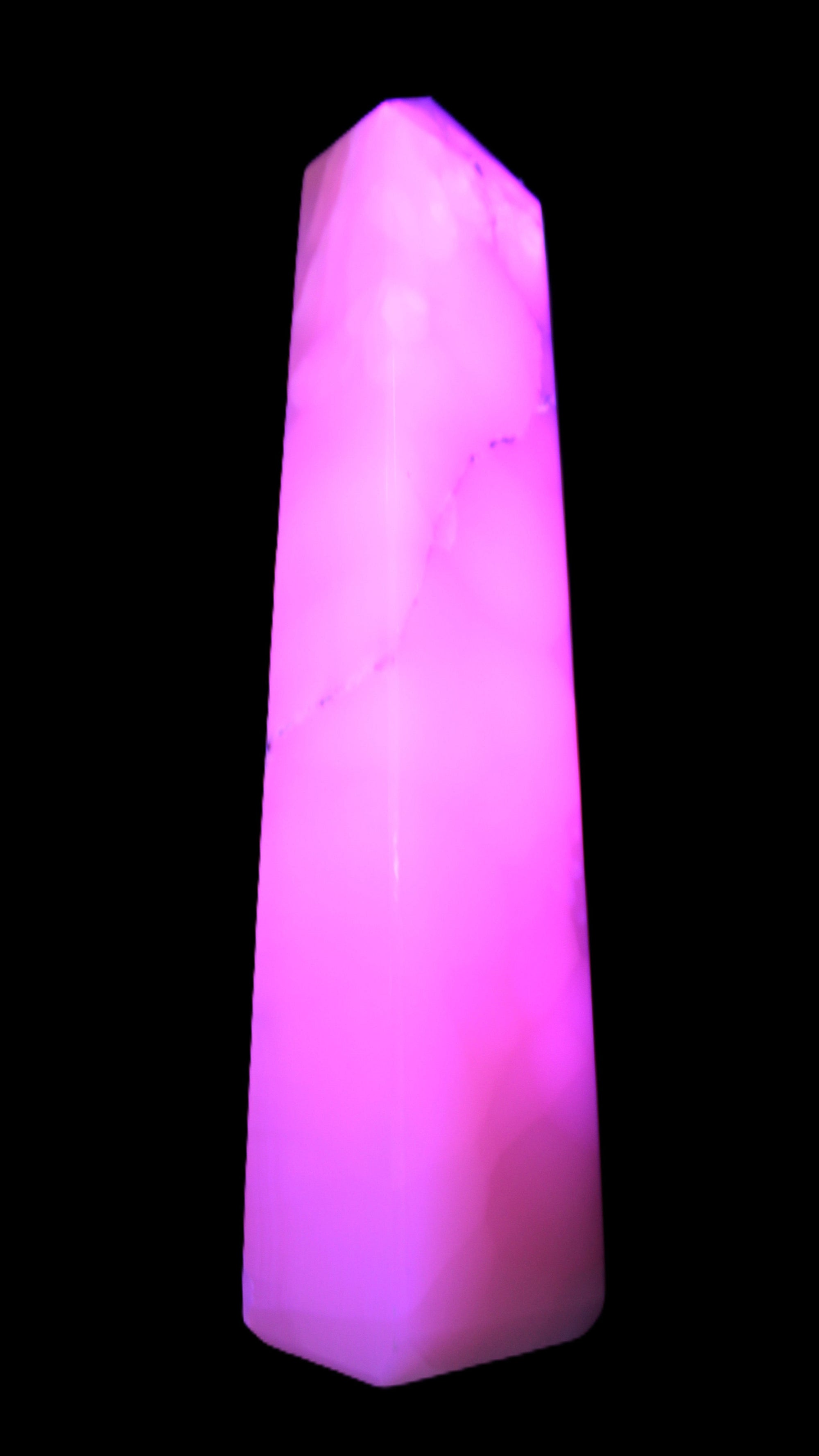 Mangano Calcite obelisk 389*67*77mm 4020g Rocks and Things Store