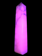 Huge Mangano Calcite obelisk 389*67*77mm 4020g in UV light - 
 Rocks and Things Store